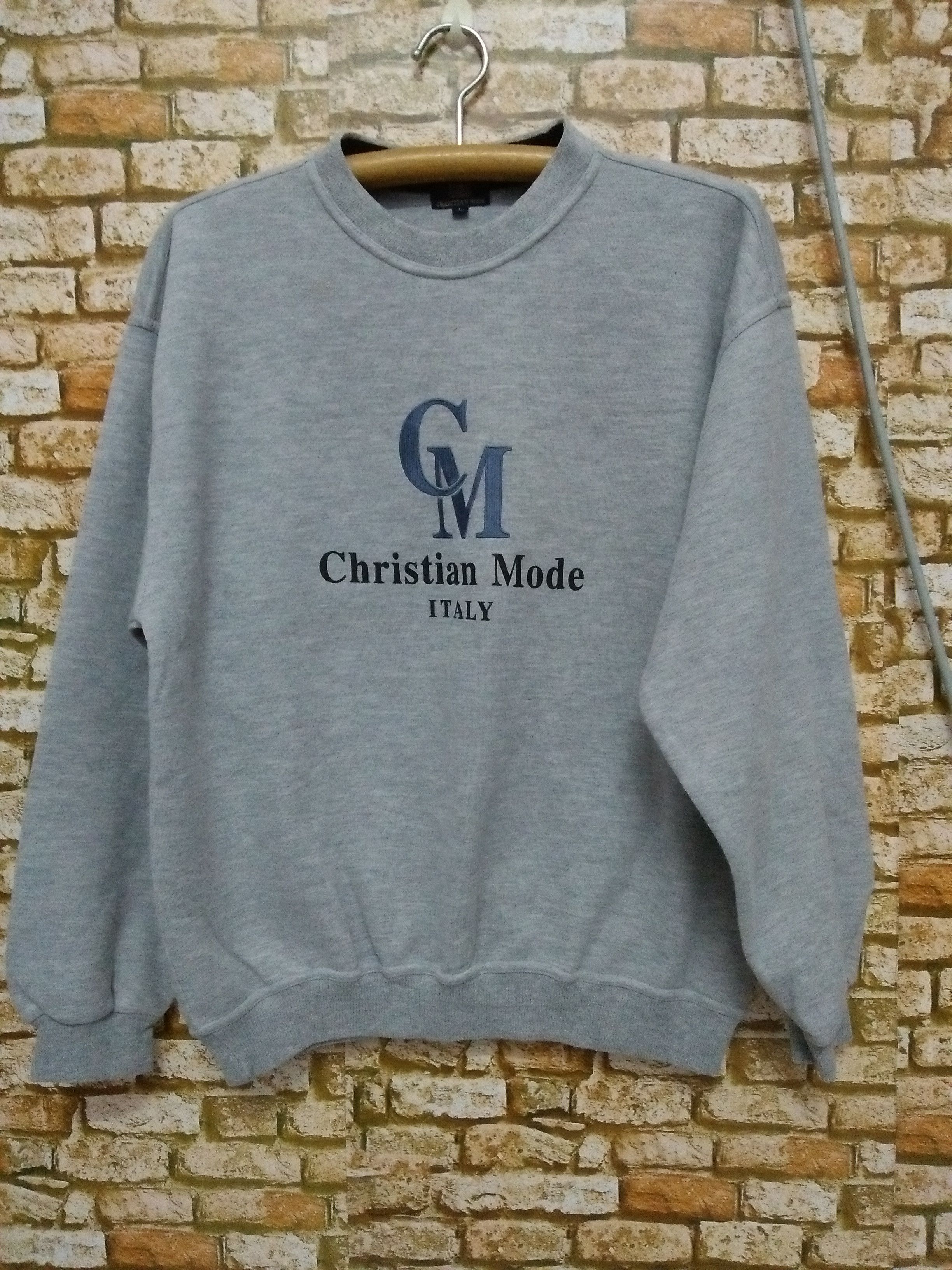 Designer CHRISTIAN MODE BIG LOGO SWEATSHIRT (A999) Size US L / EU 52-54 / 3 - 1 Thumbnail