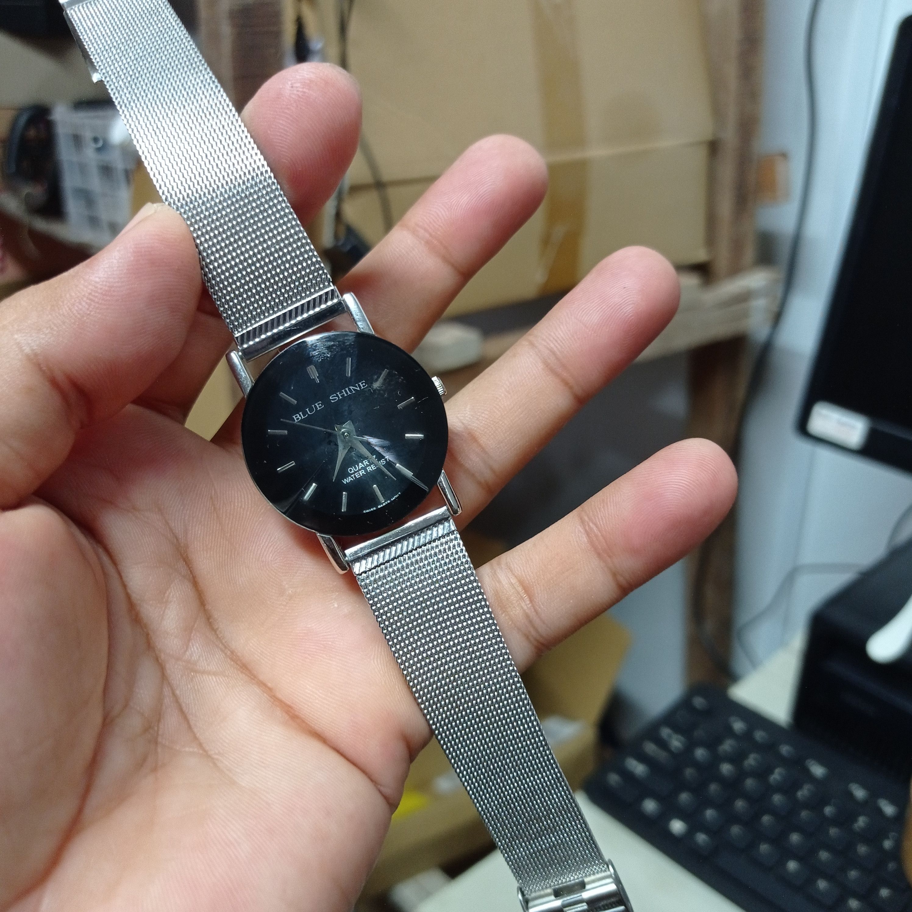 Japanese Brand Retro Swiss Watch by BLUE SHINE (Cutting Glasses) Size ONE SIZE - 14 Thumbnail