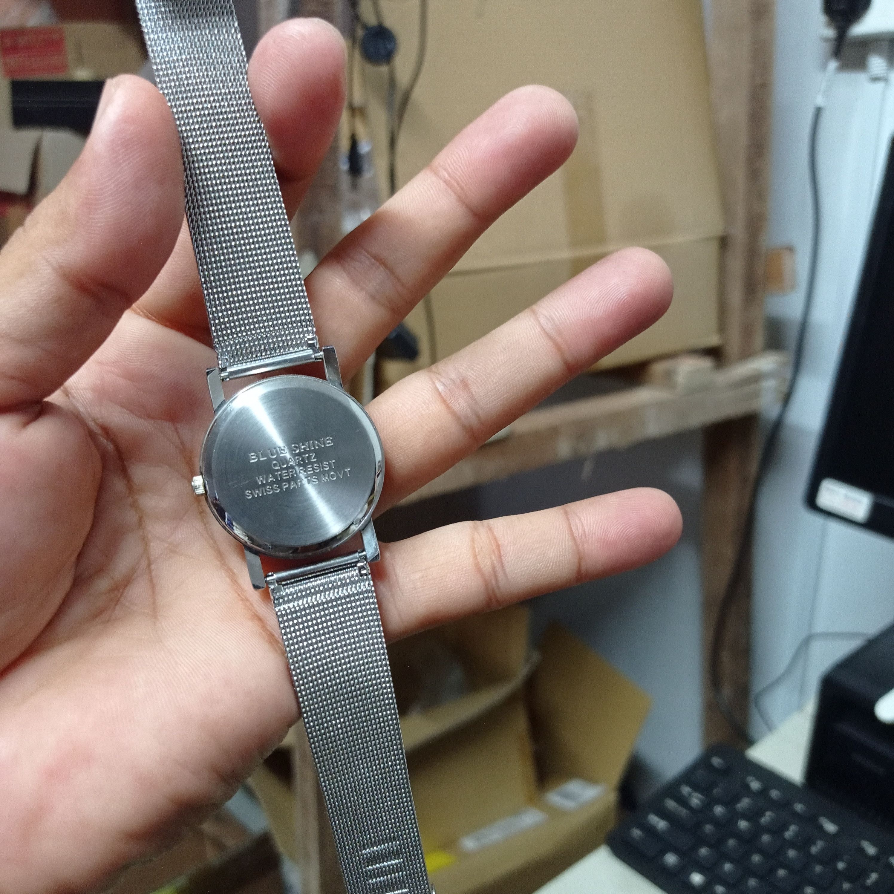 Japanese Brand Retro Swiss Watch by BLUE SHINE (Cutting Glasses) Size ONE SIZE - 15 Thumbnail
