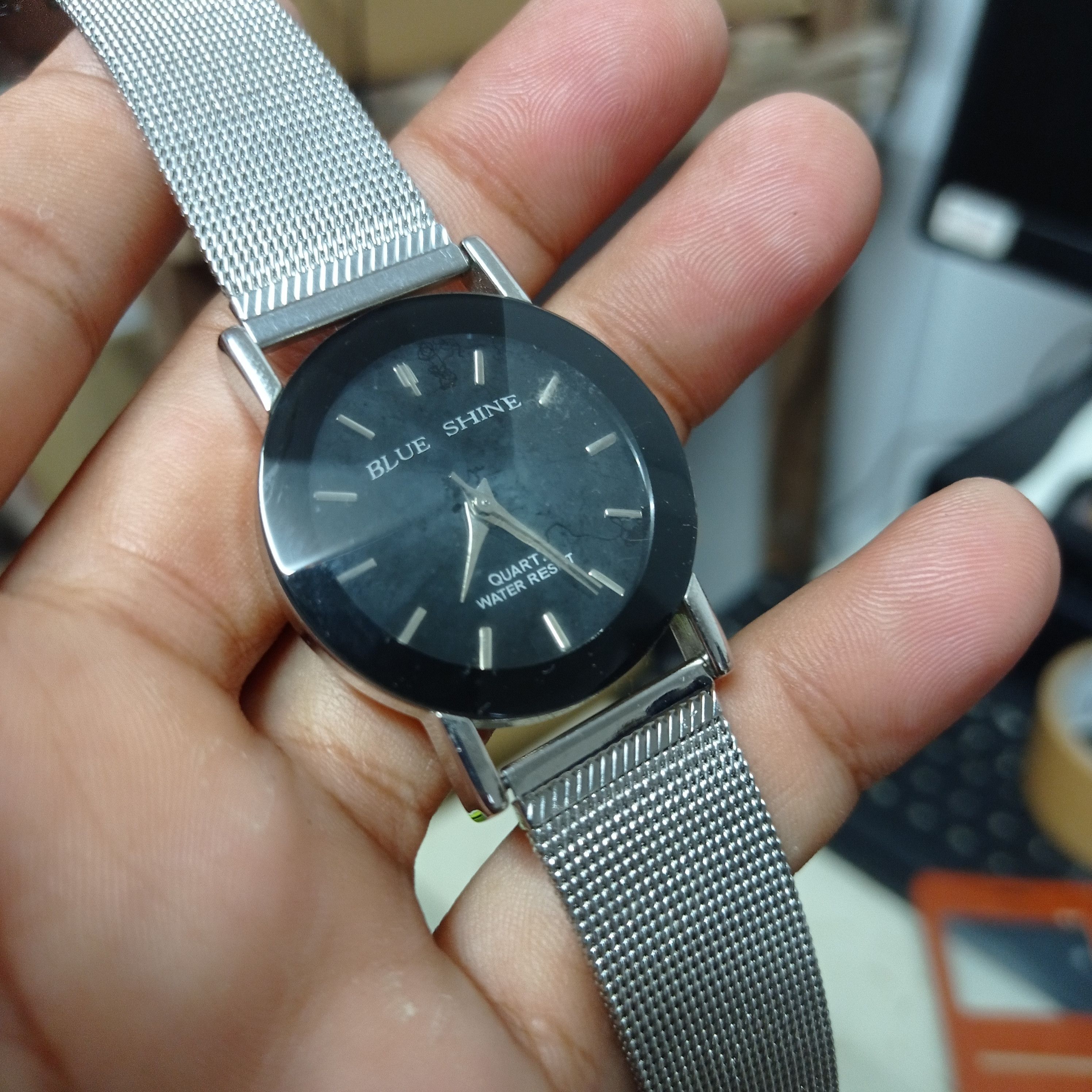 Japanese Brand Retro Swiss Watch by BLUE SHINE (Cutting Glasses) Size ONE SIZE - 2 Thumbnail
