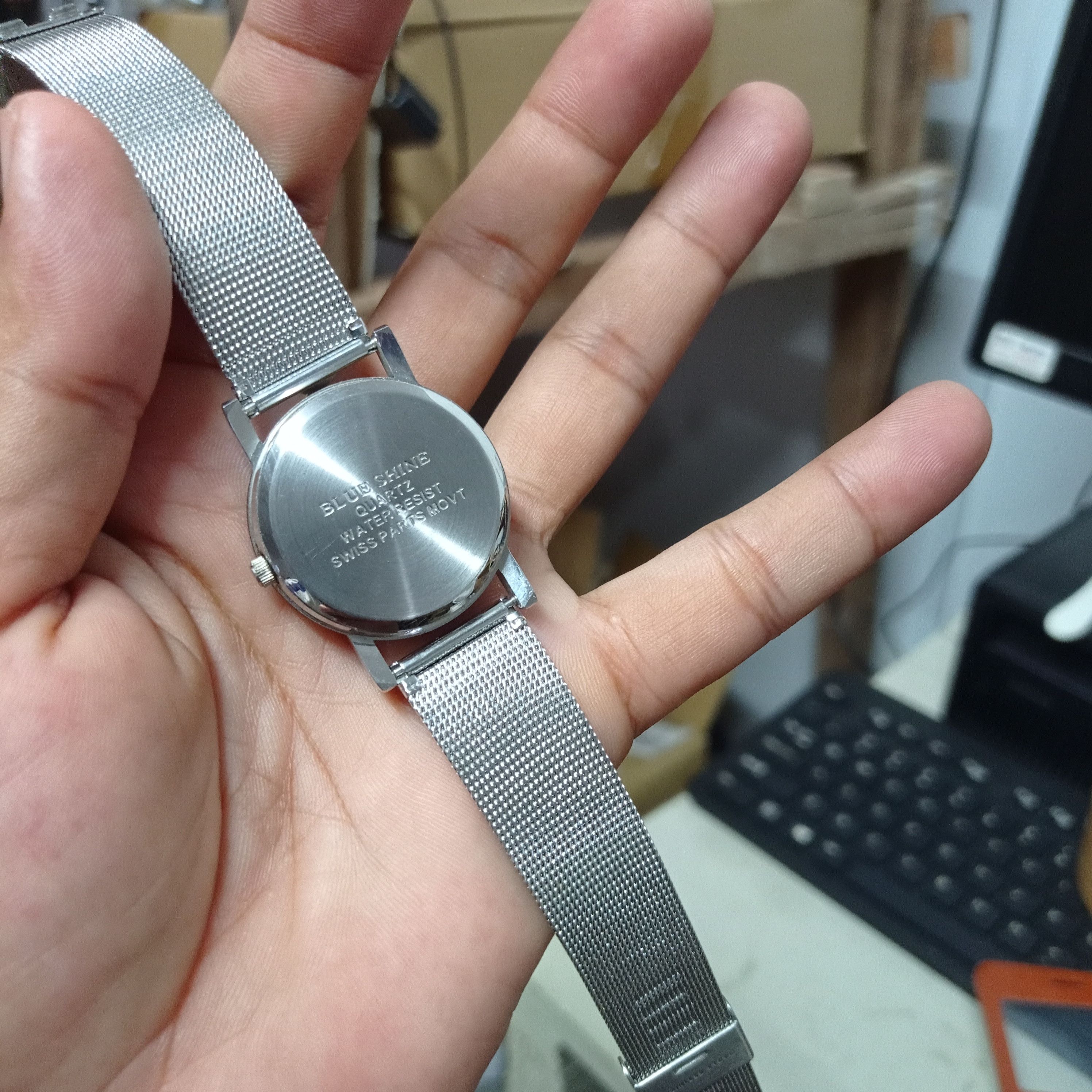 Japanese Brand Retro Swiss Watch by BLUE SHINE (Cutting Glasses) Size ONE SIZE - 6 Thumbnail