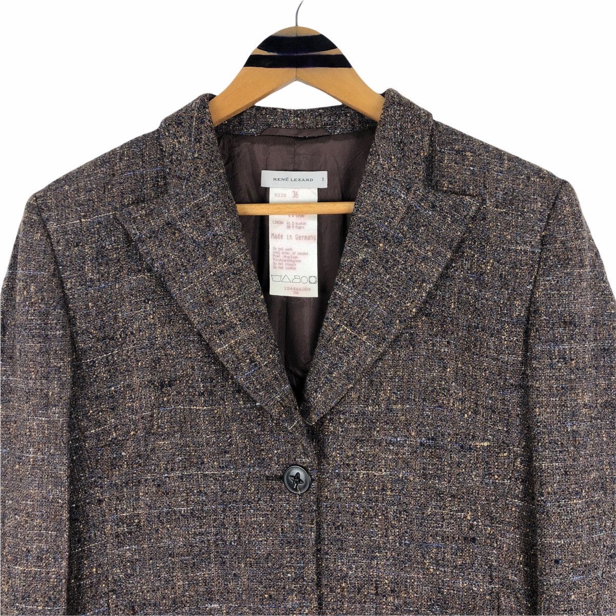 Other Vintage Rene Lezard Tweed Overcoat Made In Germany Size US S / EU 44-46 / 1 - 5 Thumbnail