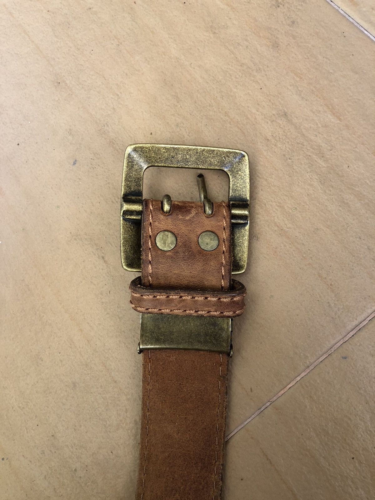 Leather Vintage Forte Leather Buckle Belts Size ONE SIZE - 4 Thumbnail