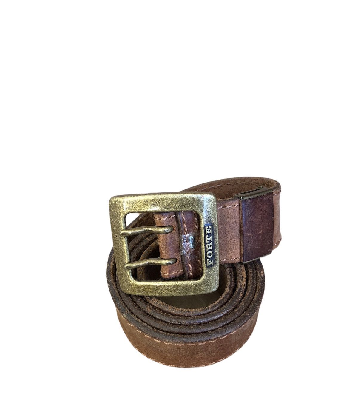 Leather Vintage Forte Leather Buckle Belts Size ONE SIZE - 1 Thumbnail
