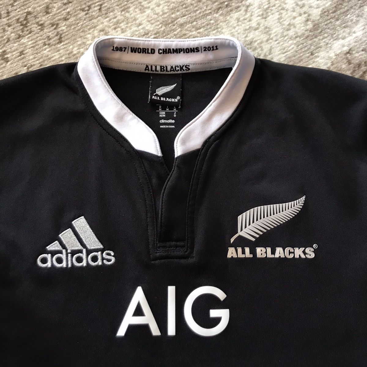 Adidas × All Blacks Adidas All Blacks AIG jersey t shirt size M Size US M / EU 48-50 / 2 - 3 Thumbnail