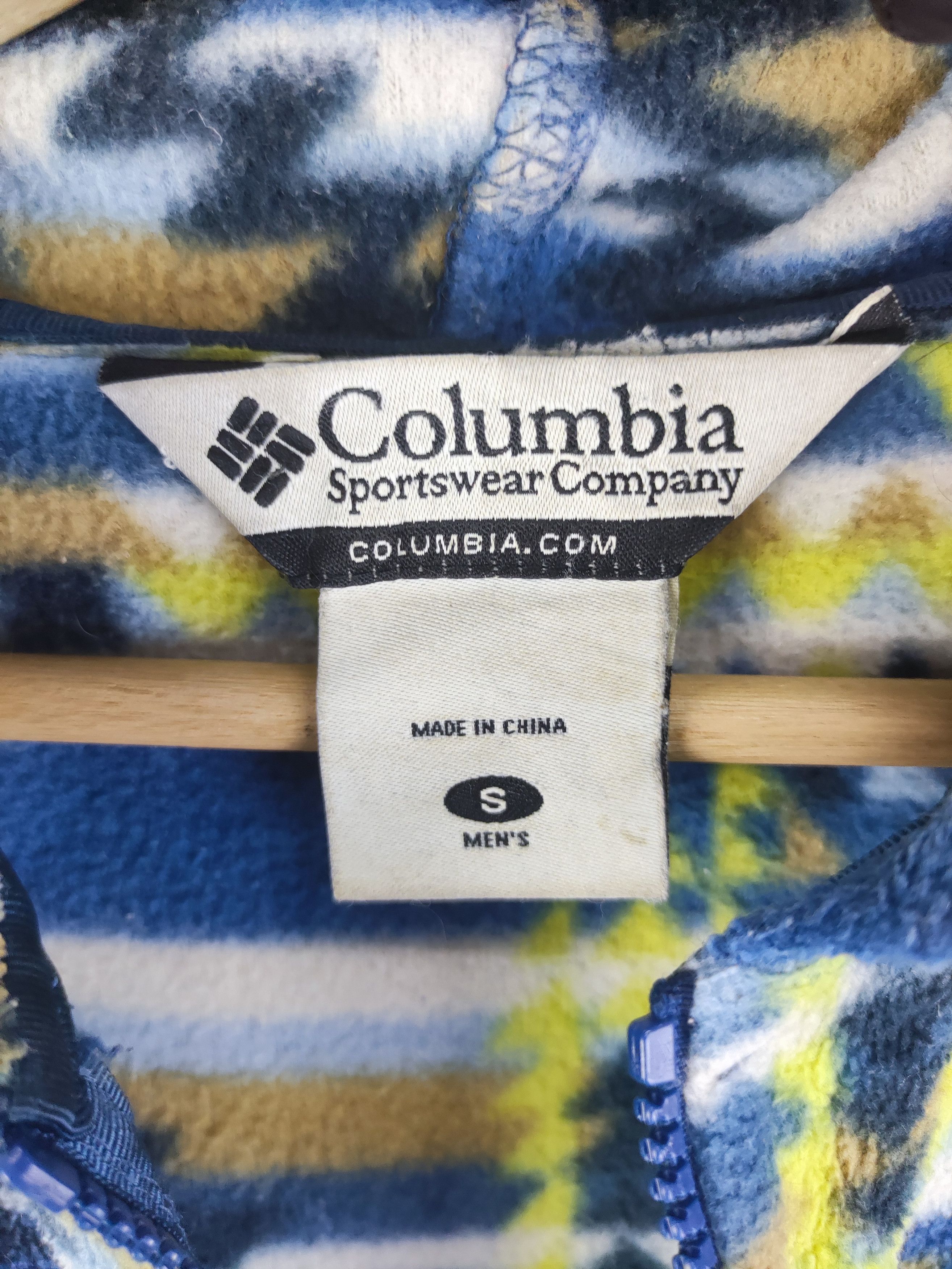 Vintage Columbia Fleece Hoodie Jacket Zipper