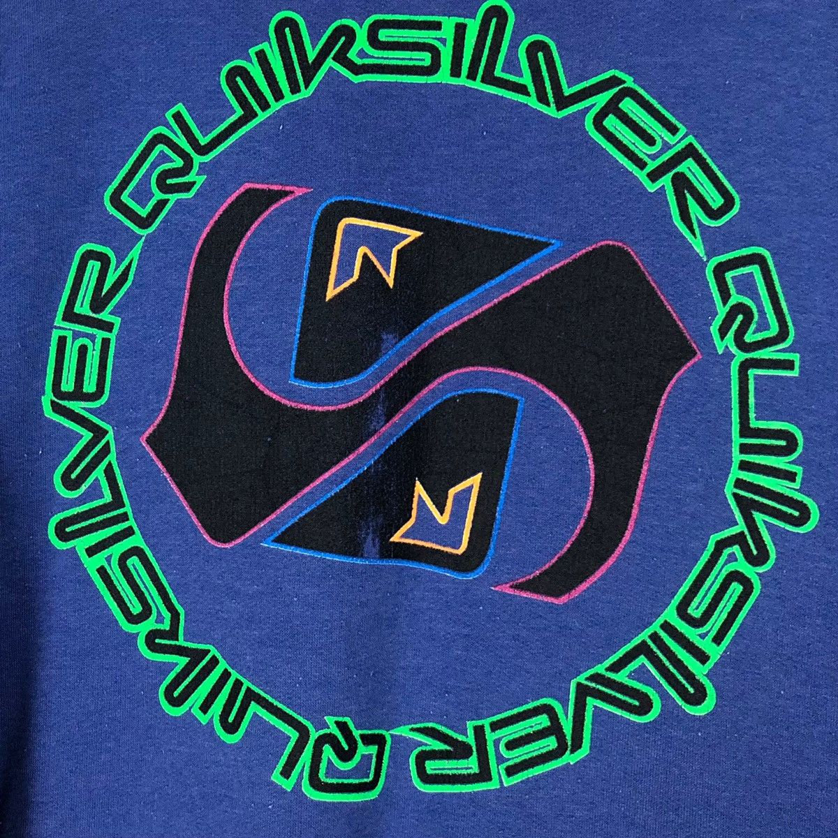 Quiksilver Vintage 90s Quiksilver Australia Hoodie Sweatshirt Big Logo Size US L / EU 52-54 / 3 - 14 Thumbnail