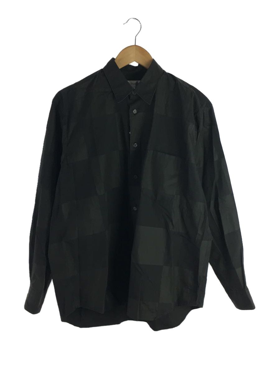 Shirt Black Block Checkered Long Sleeve