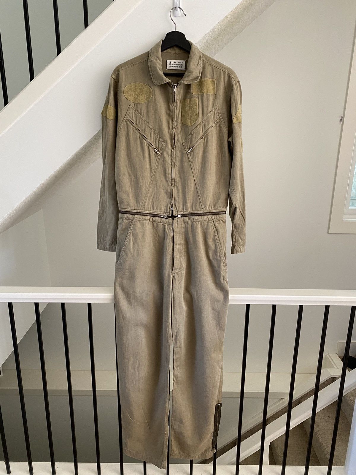 image of Maison Margiela 2002 Archival Boiler Suit Size 46 in Khaki, Men's