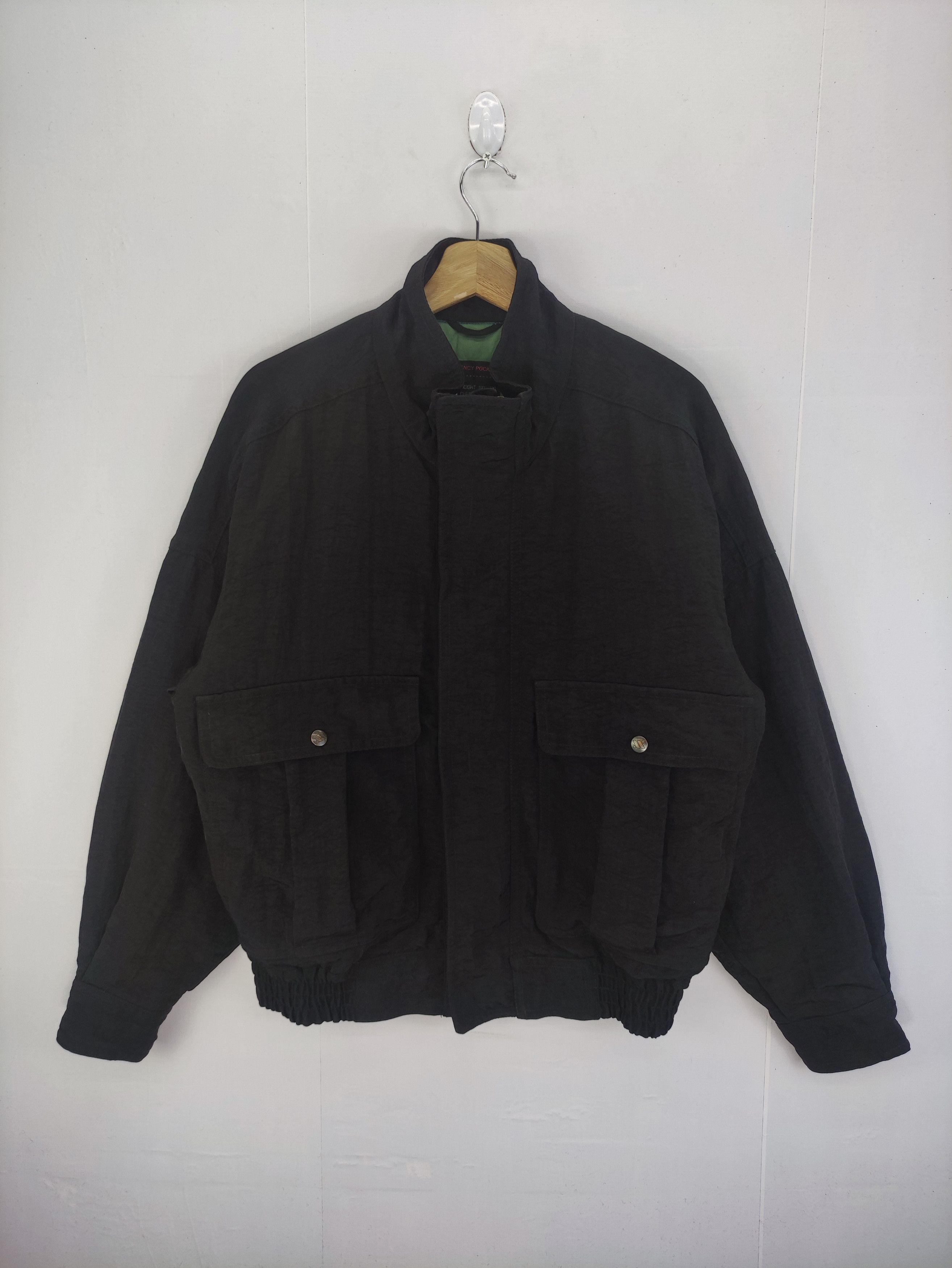 image of Vintage Ixiz Casual Jacket Zipper in Black, Men's (Size Large)