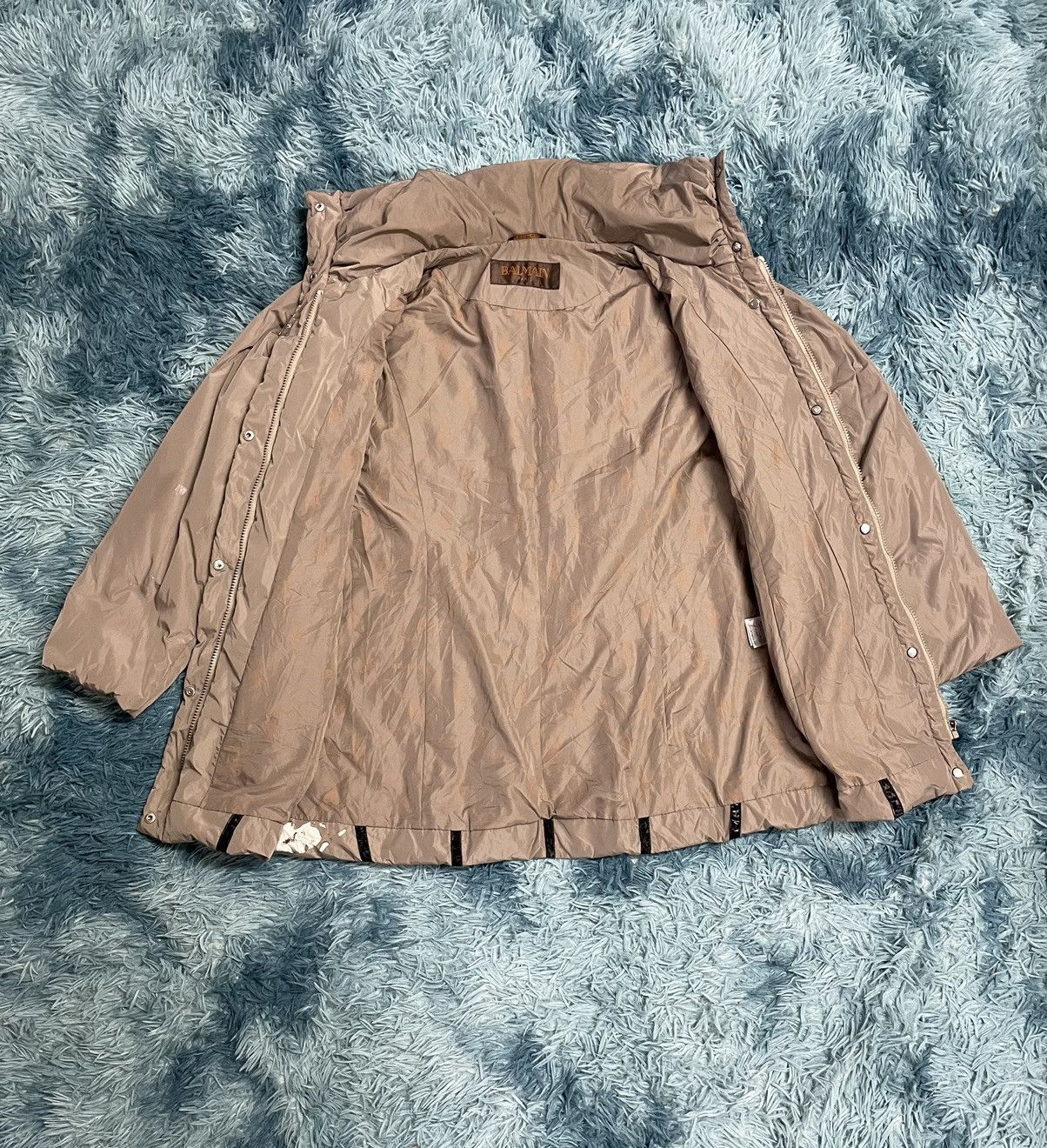 Balmain × Designer × Pierre Balmain Vintage Brown Balmain Puffer Jacket Size US L / EU 52-54 / 3 - 5 Thumbnail