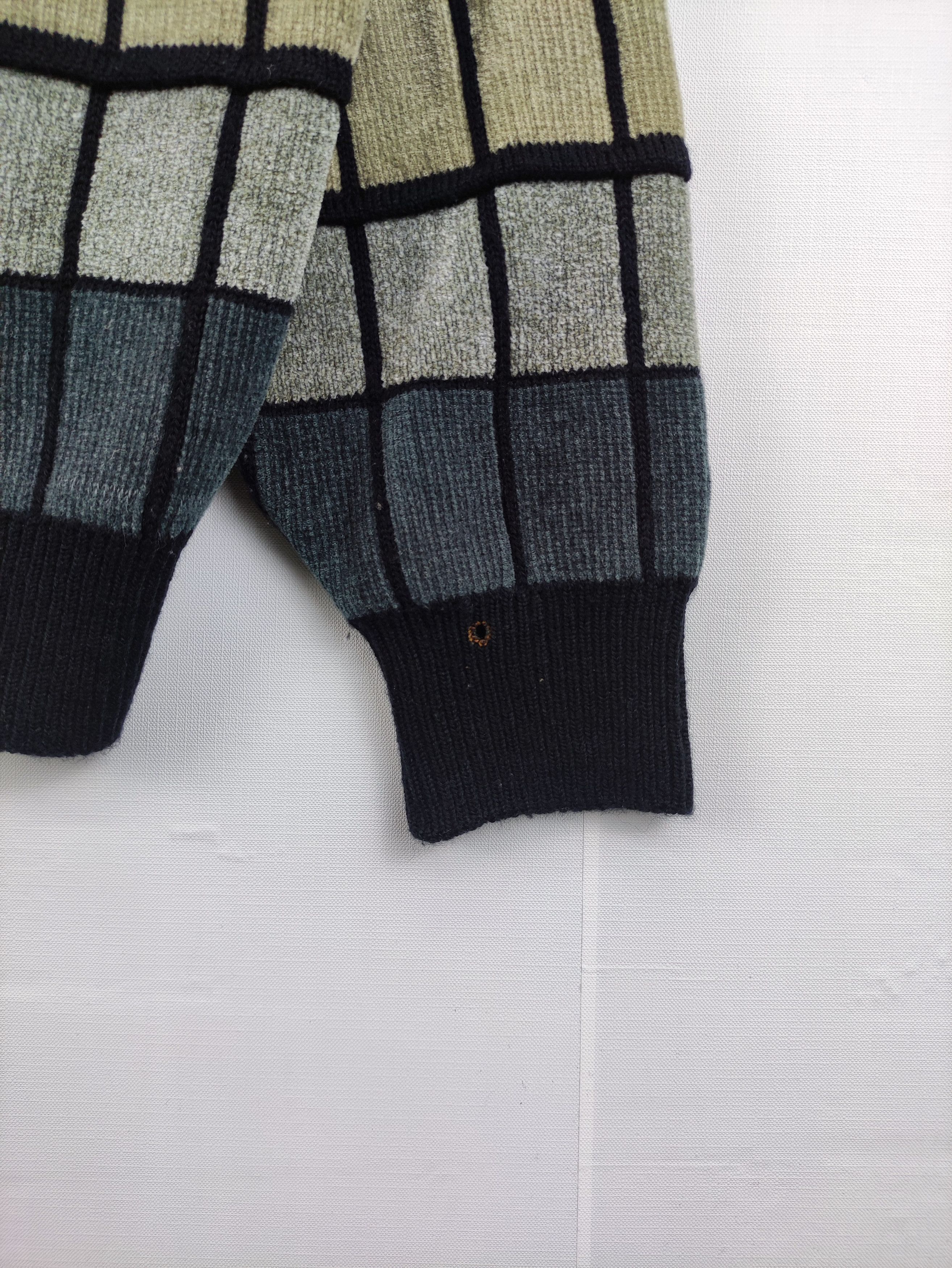 Lindbergh Vintage 80s Lindbergh Checkered Knit Sweater Jumper Size US M / EU 48-50 / 2 - 5 Thumbnail