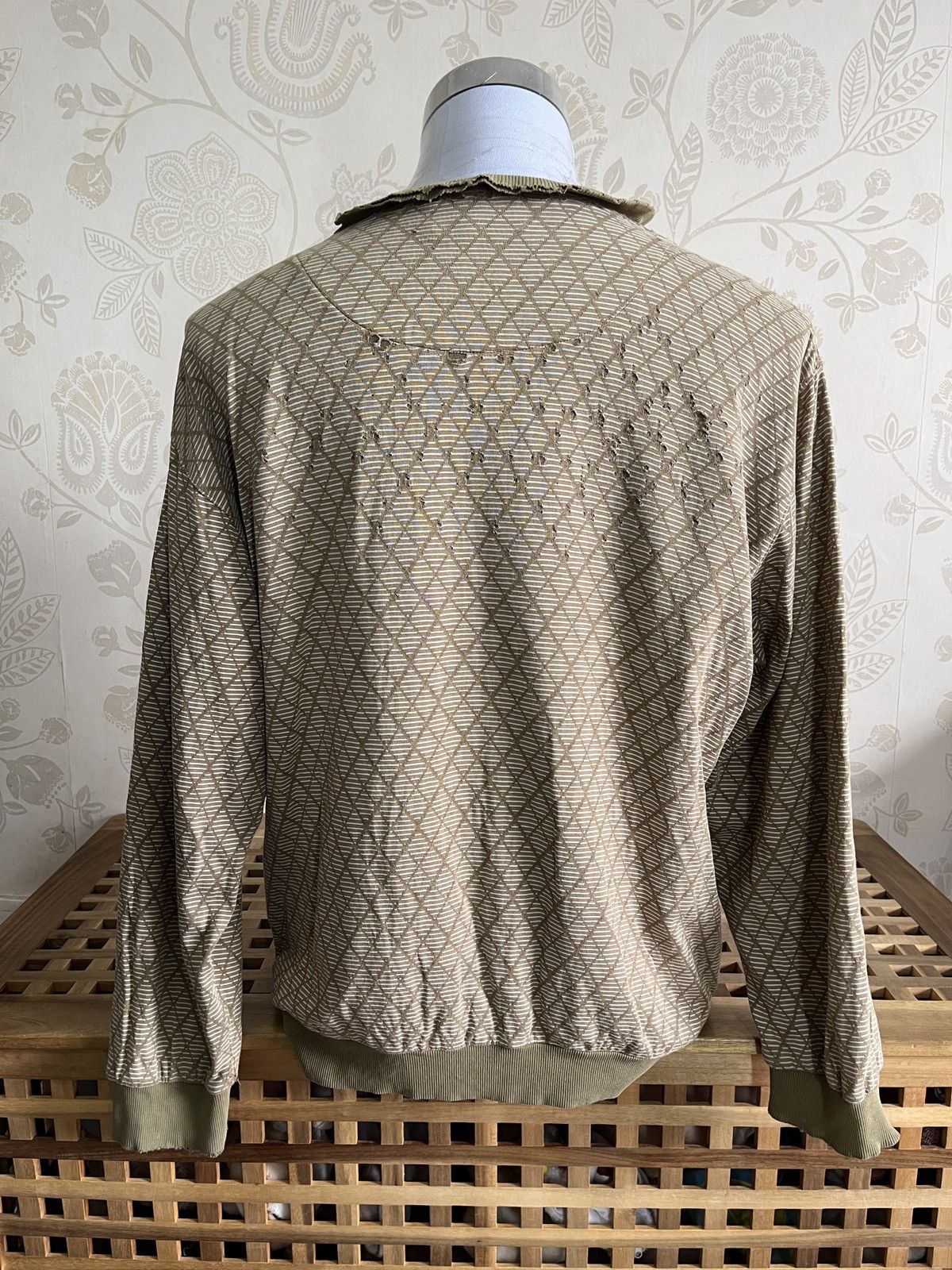 Balmain × Vintage Distressed Thrashed Vintage Balmain Long Sleeves Paris Size US XL / EU 56 / 4 - 3 Thumbnail