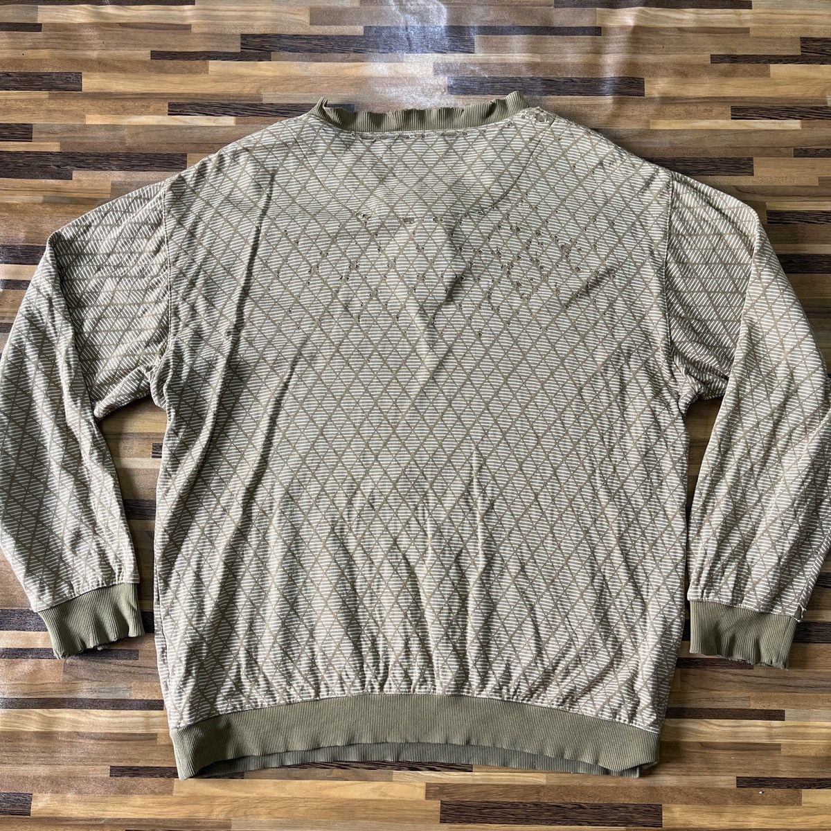 Balmain × Vintage Distressed Thrashed Vintage Balmain Long Sleeves Paris Size US XL / EU 56 / 4 - 16 Thumbnail