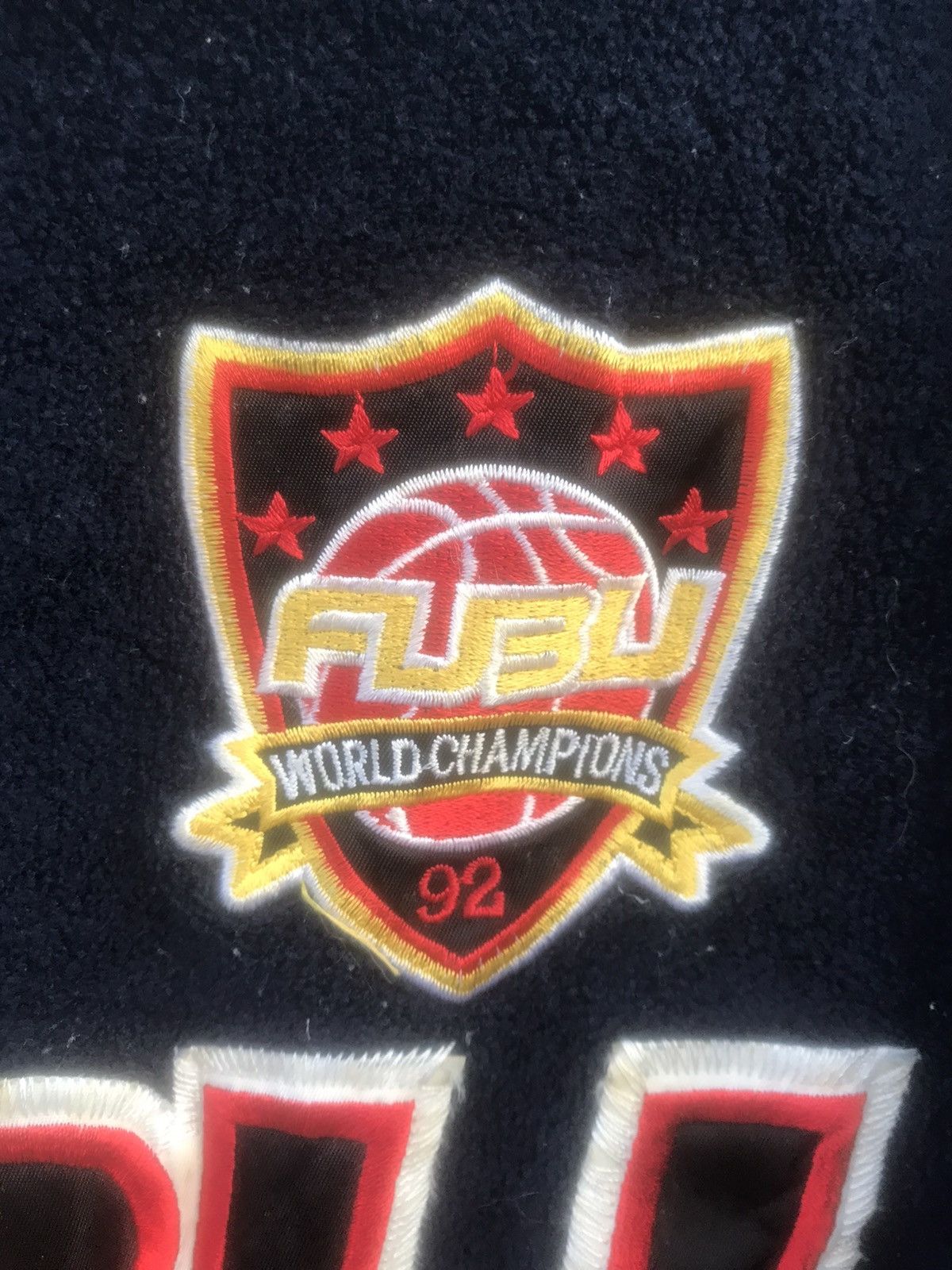 Fubu × Rap Tees × Vintage 🔥Rare🔥Vintage Fubu Sports Big Logo Embroidery Sherpa Fleece Size US L / EU 52-54 / 3 - 15 Thumbnail