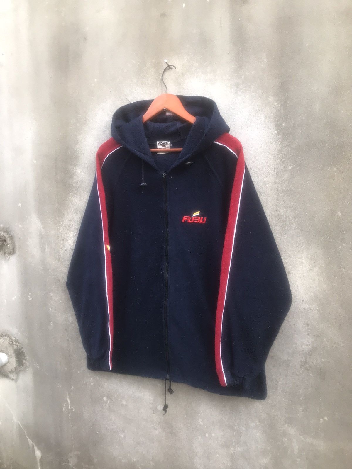 Fubu × Rap Tees × Vintage 🔥Rare🔥Vintage Fubu Sports Big Logo Embroidery Sherpa Fleece Size US L / EU 52-54 / 3 - 5 Thumbnail
