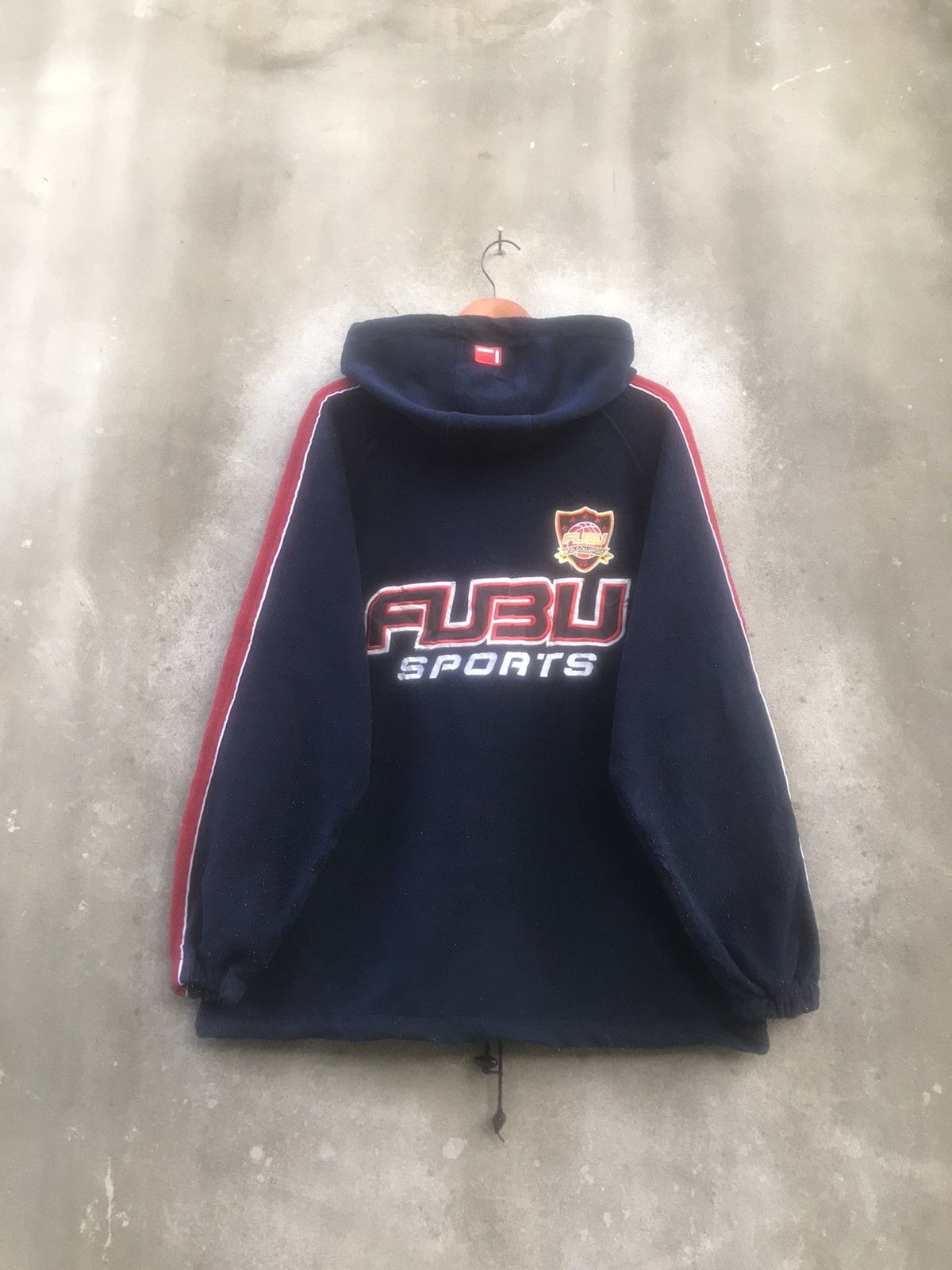 Fubu × Rap Tees × Vintage 🔥Rare🔥Vintage Fubu Sports Big Logo Embroidery Sherpa Fleece Size US L / EU 52-54 / 3 - 10 Thumbnail