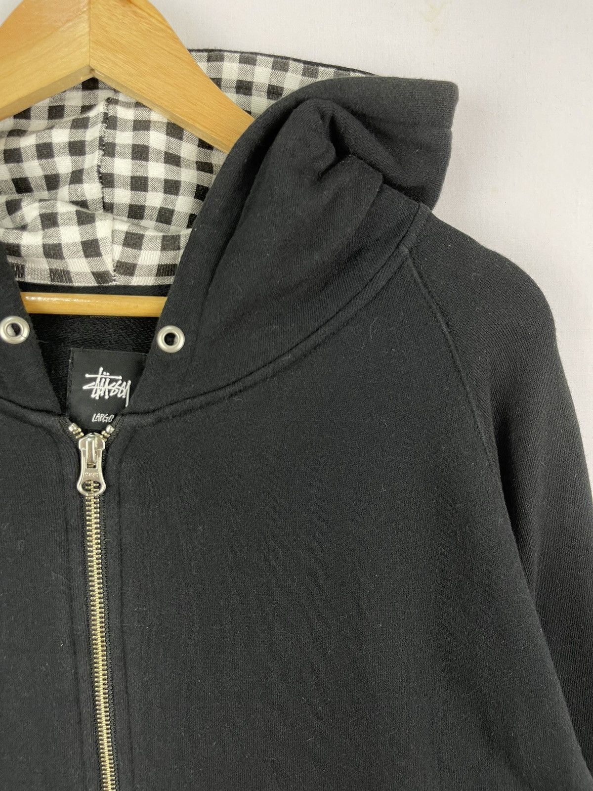 Stussy Stussy Plain Full Zipper Hoodie Black Size US L / EU 52-54 / 3 - 2 Thumbnail