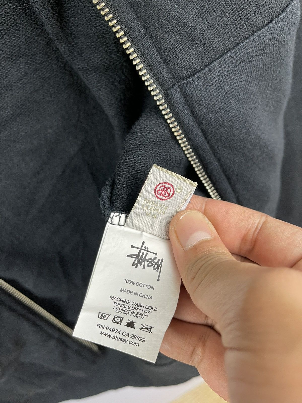 Stussy Stussy Plain Full Zipper Hoodie Black Size US L / EU 52-54 / 3 - 6 Thumbnail