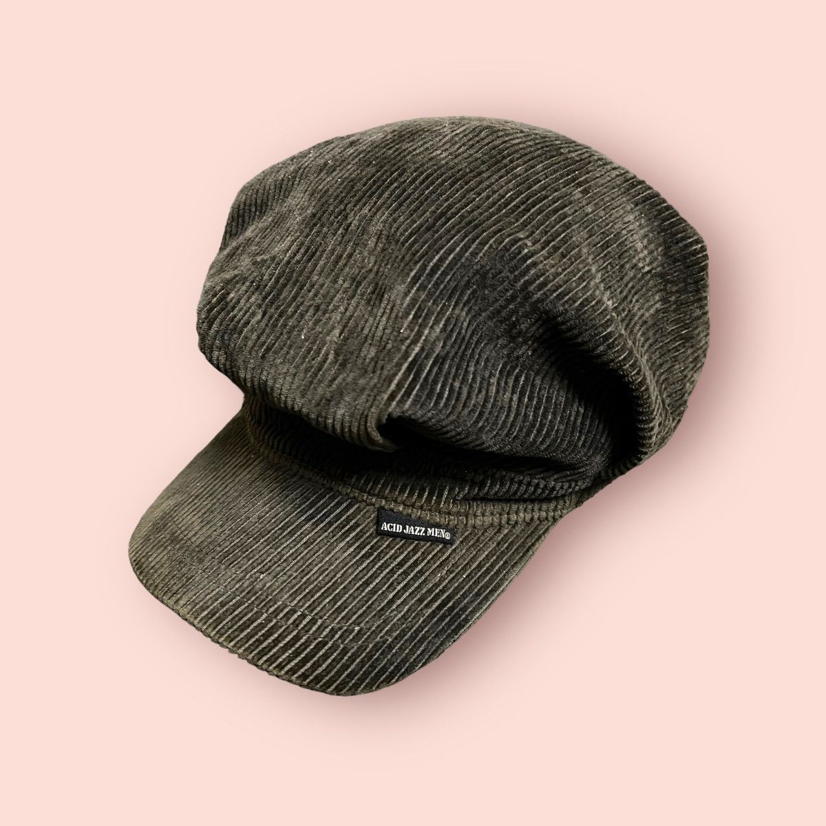VINTAGE ACID JAZZ MEN CORDUROY BAKER BOY HAT