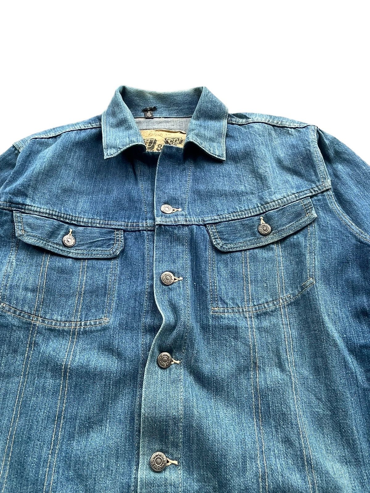 Japanese Brand Vintage Dragon Tiger Selvedge Denim Jacket Size US M / EU 48-50 / 2 - 3 Thumbnail