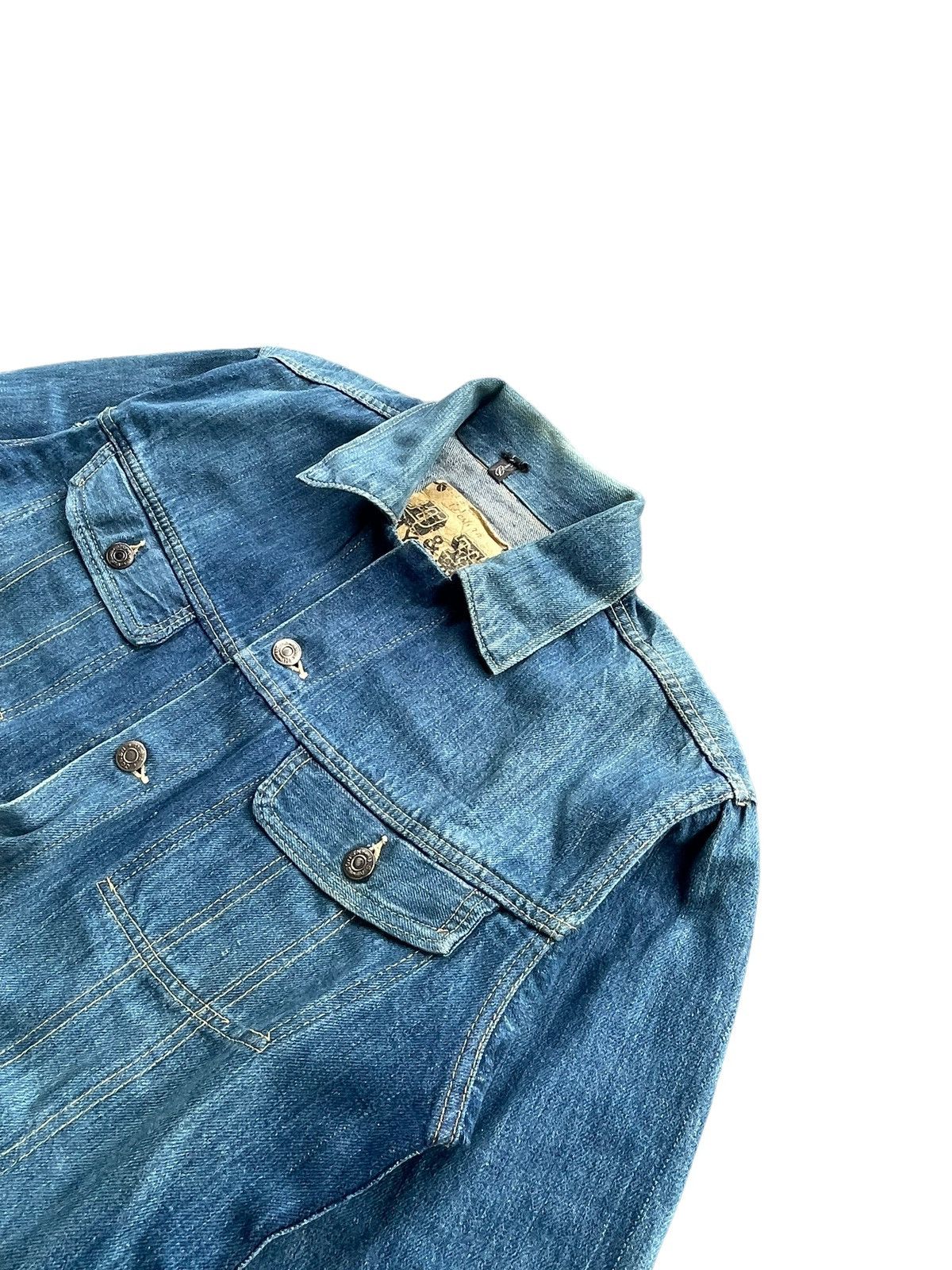 Japanese Brand Vintage Dragon Tiger Selvedge Denim Jacket Size US M / EU 48-50 / 2 - 2 Thumbnail