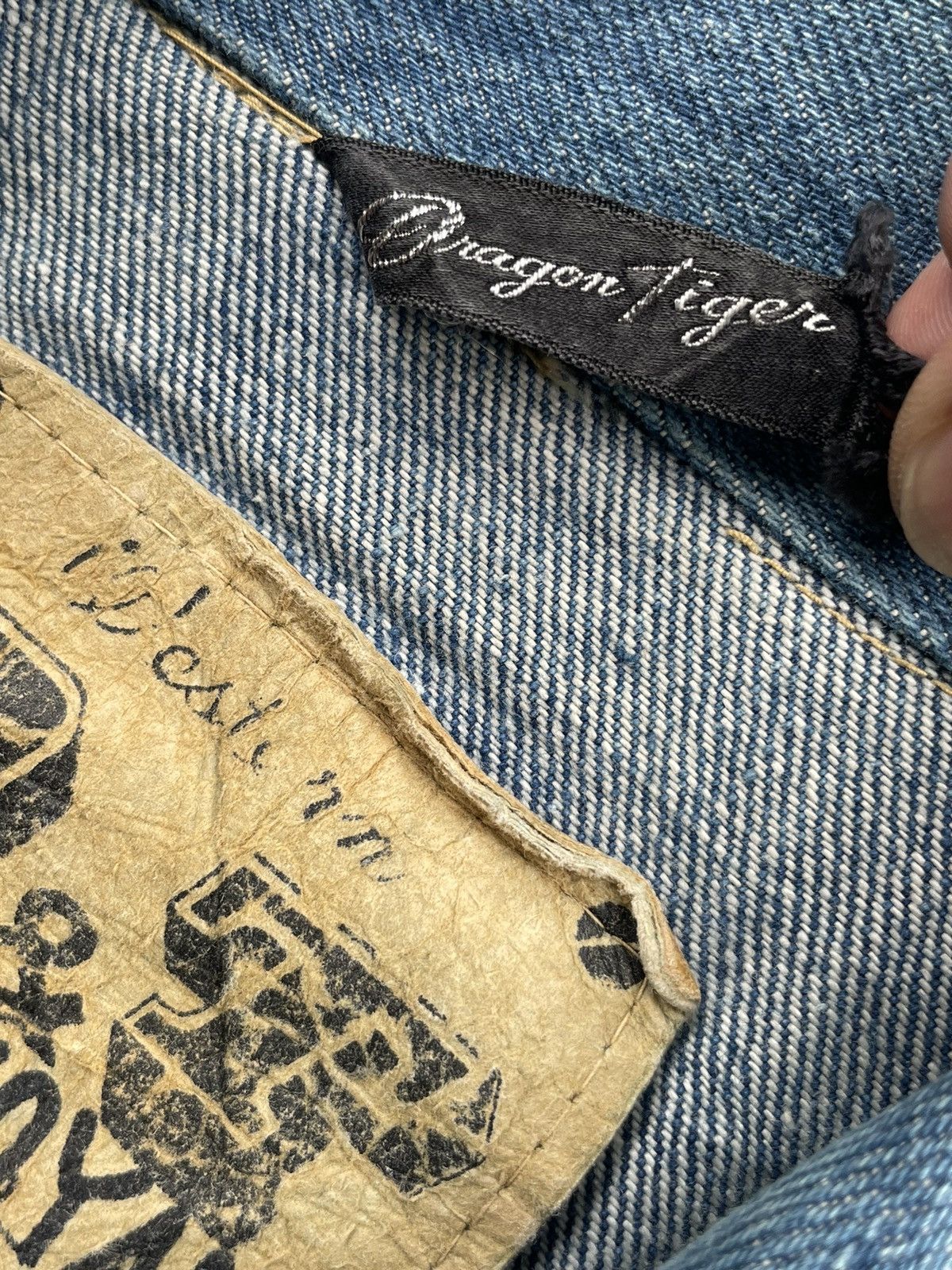 Japanese Brand Vintage Dragon Tiger Selvedge Denim Jacket Size US M / EU 48-50 / 2 - 13 Thumbnail