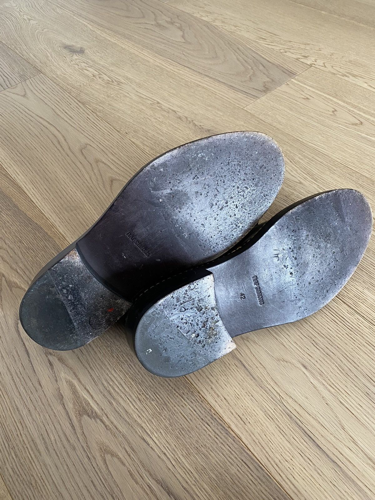 Raf Simons 2012 chain leather derbies, size 42 Size US 9 / EU 42 - 5 Thumbnail