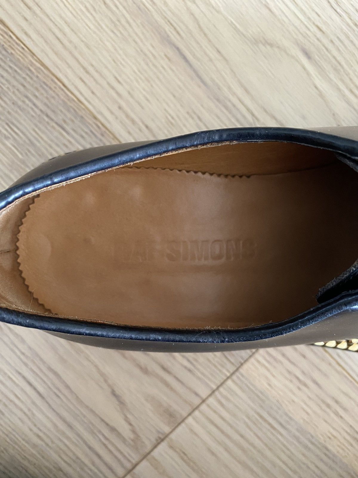 Raf Simons 2012 chain leather derbies, size 42 Size US 9 / EU 42 - 6 Thumbnail