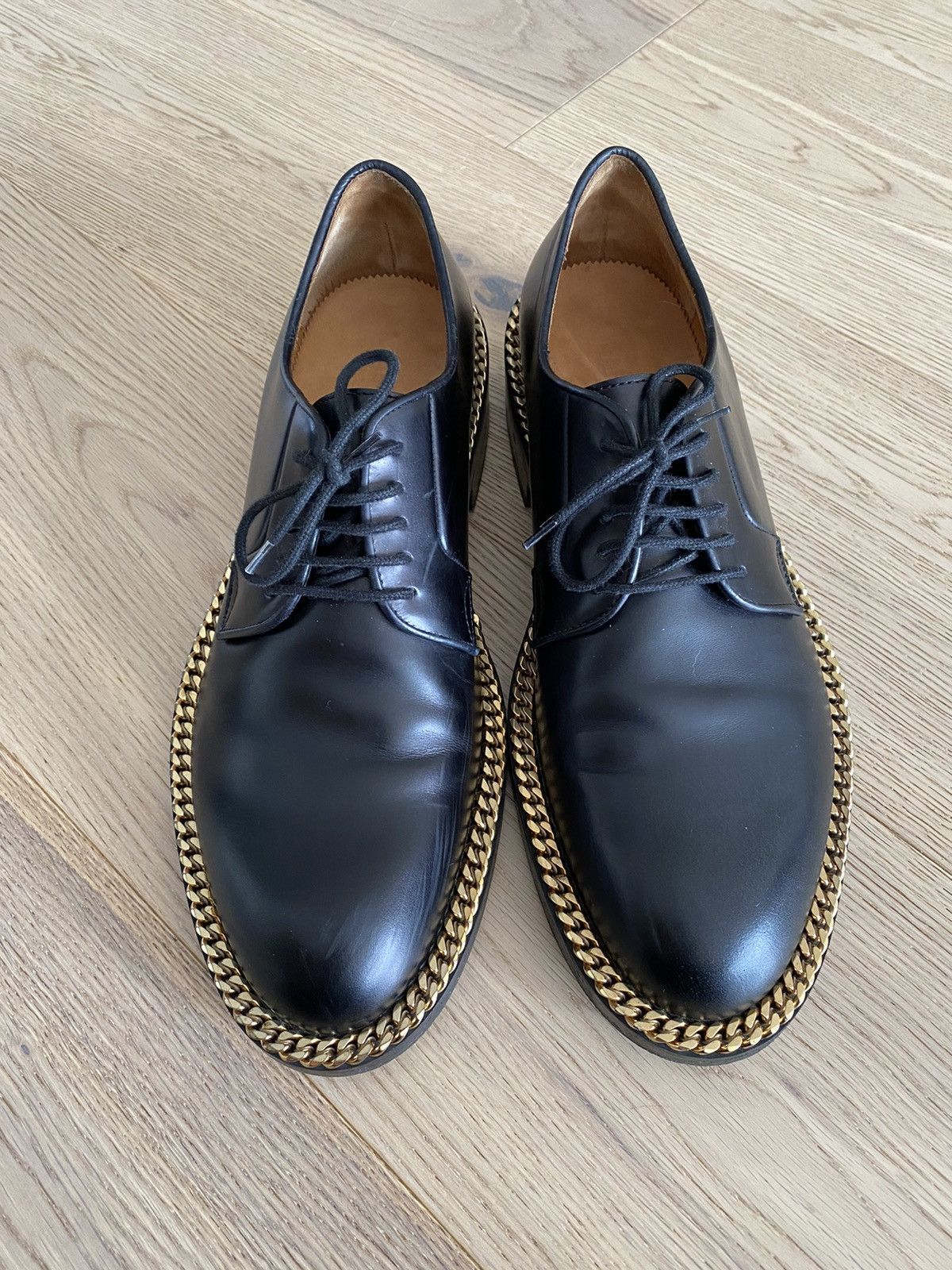 Raf Simons 2012 chain leather derbies, size 42 Size US 9 / EU 42 - 2 Thumbnail