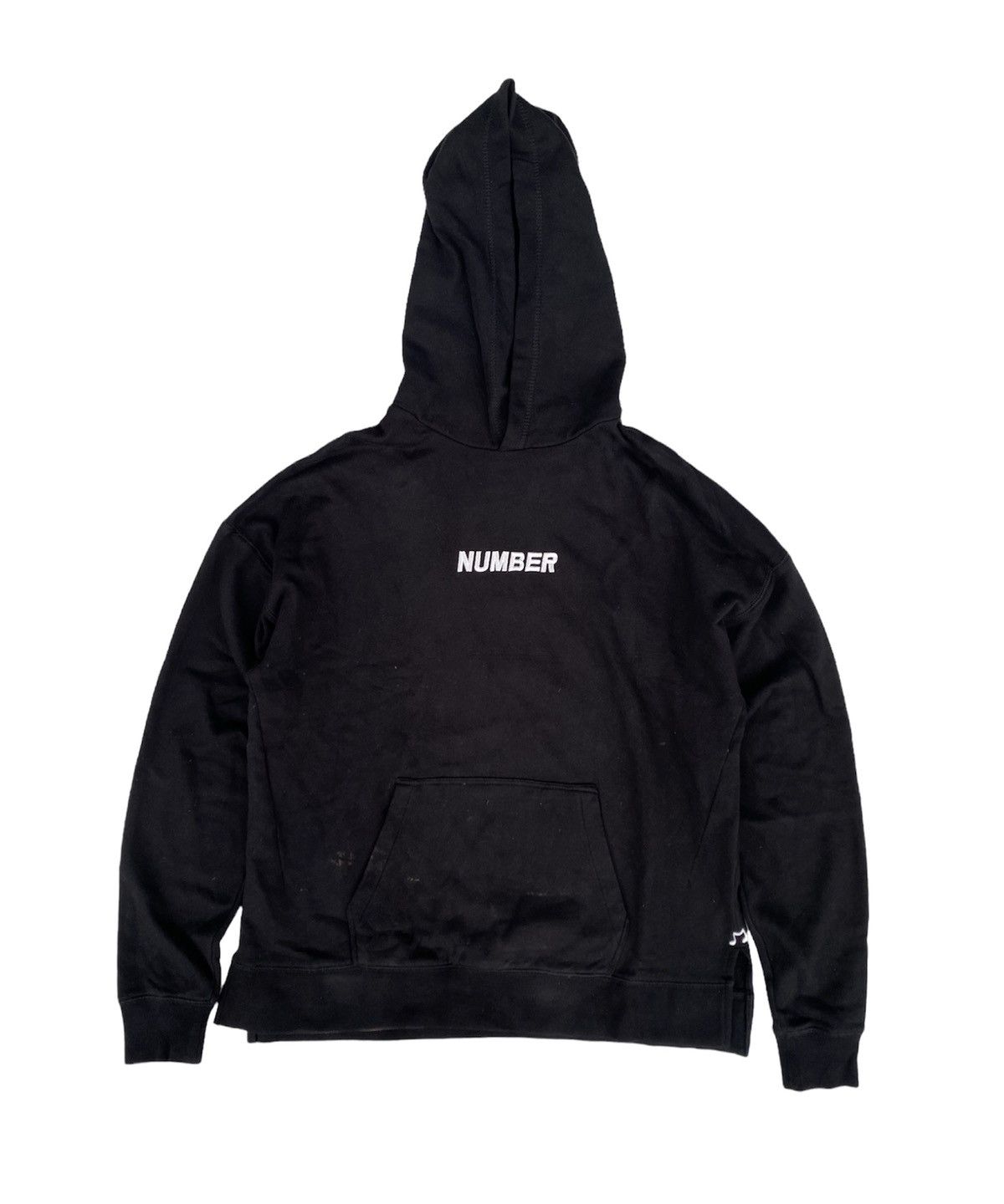 NUMBER (N)INE hot lightweight Black hoodie Size 1