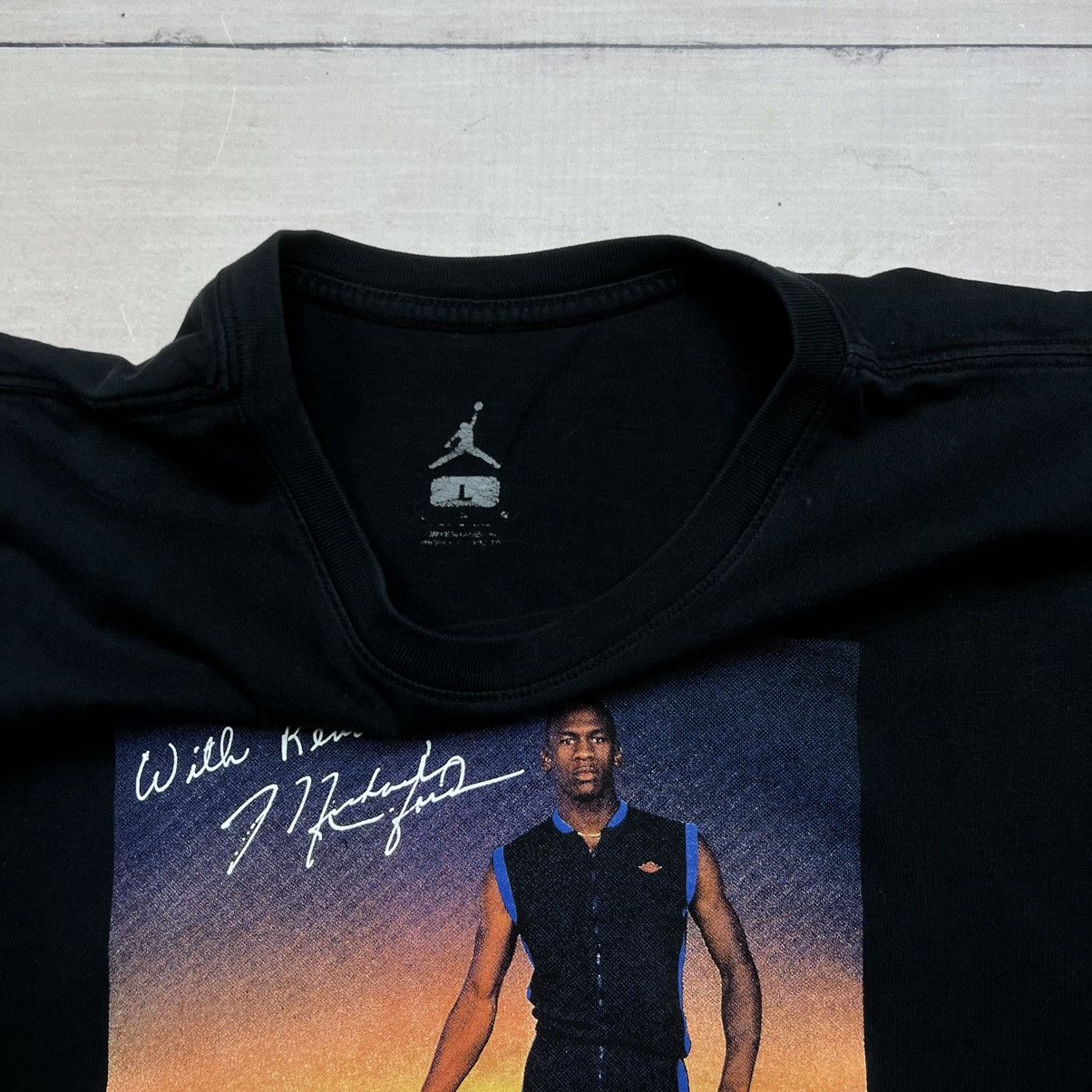 Jordan Brand Vintage Nike Jordan Michael Print Front Size US L / EU 52-54 / 3 - 5 Thumbnail
