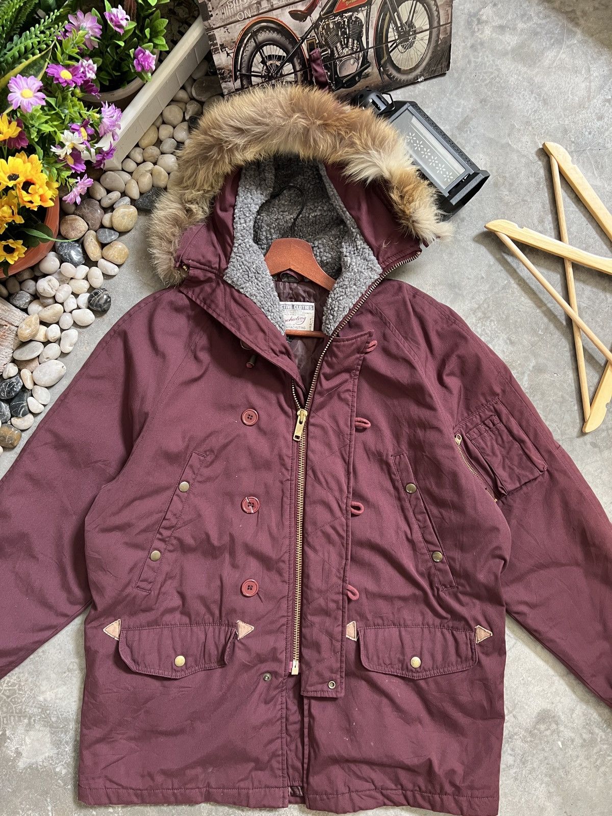 Japanese Brand Vintage 🖤 Parachuting Hunting Jacket Size US M / EU 48-50 / 2 - 15 Thumbnail