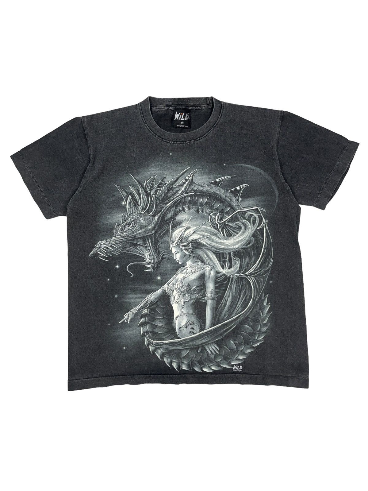 Other Vintage Faded Dragon’s Mother T-Shirt Y2K Single Stitch Size US M / EU 48-50 / 2 - 1 Thumbnail