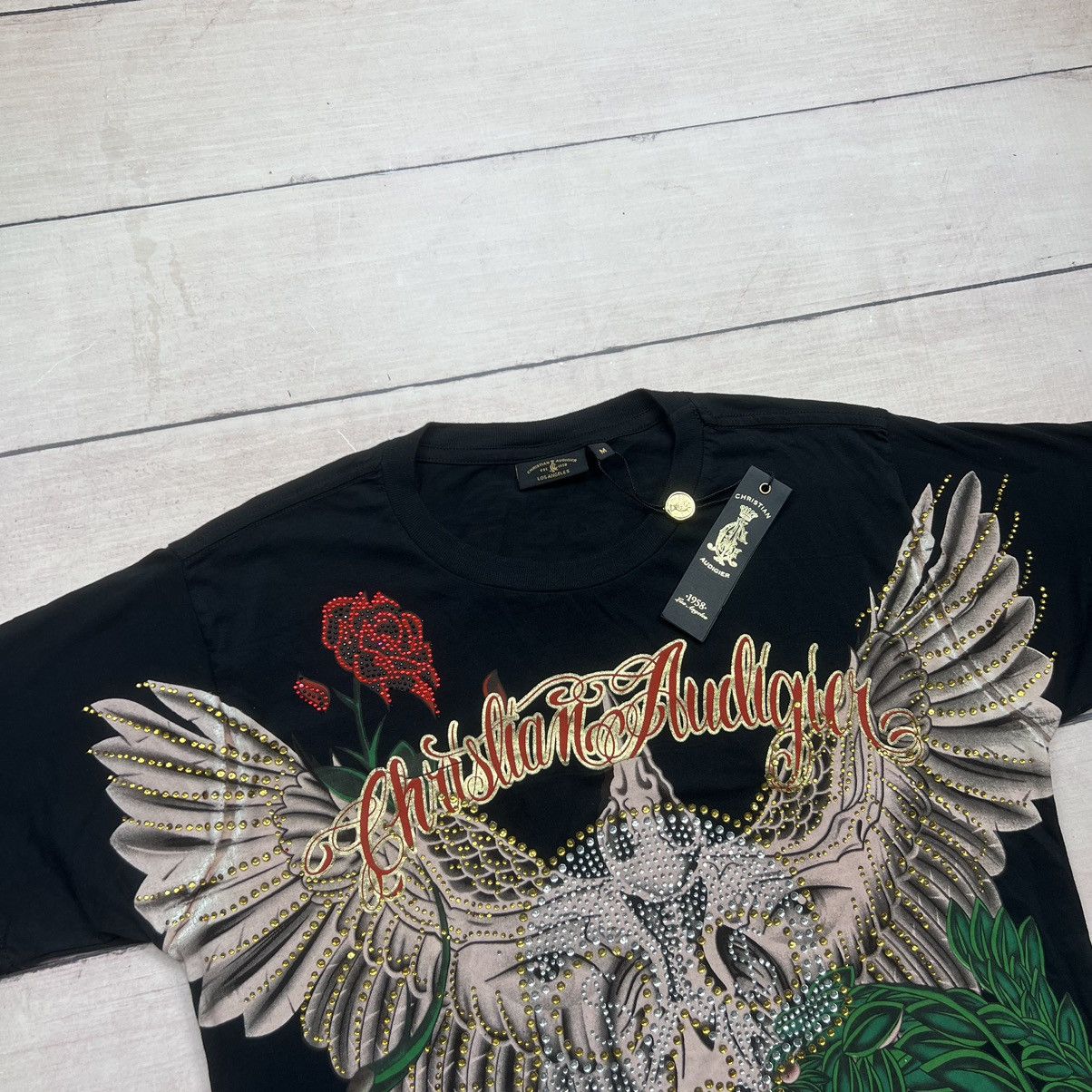 Christian Audigier × Ed Hardy Christian Audigier Print Diamonds Y2K Tee Tshirt Los Angeles Size US M / EU 48-50 / 2 - 3 Thumbnail