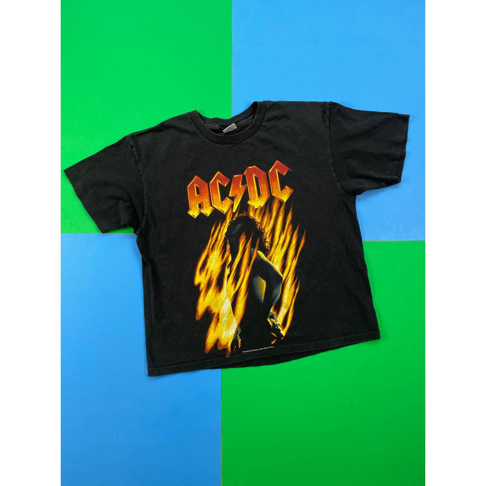 Anvil Vintage 90s AC DC concert t shirt | Grailed