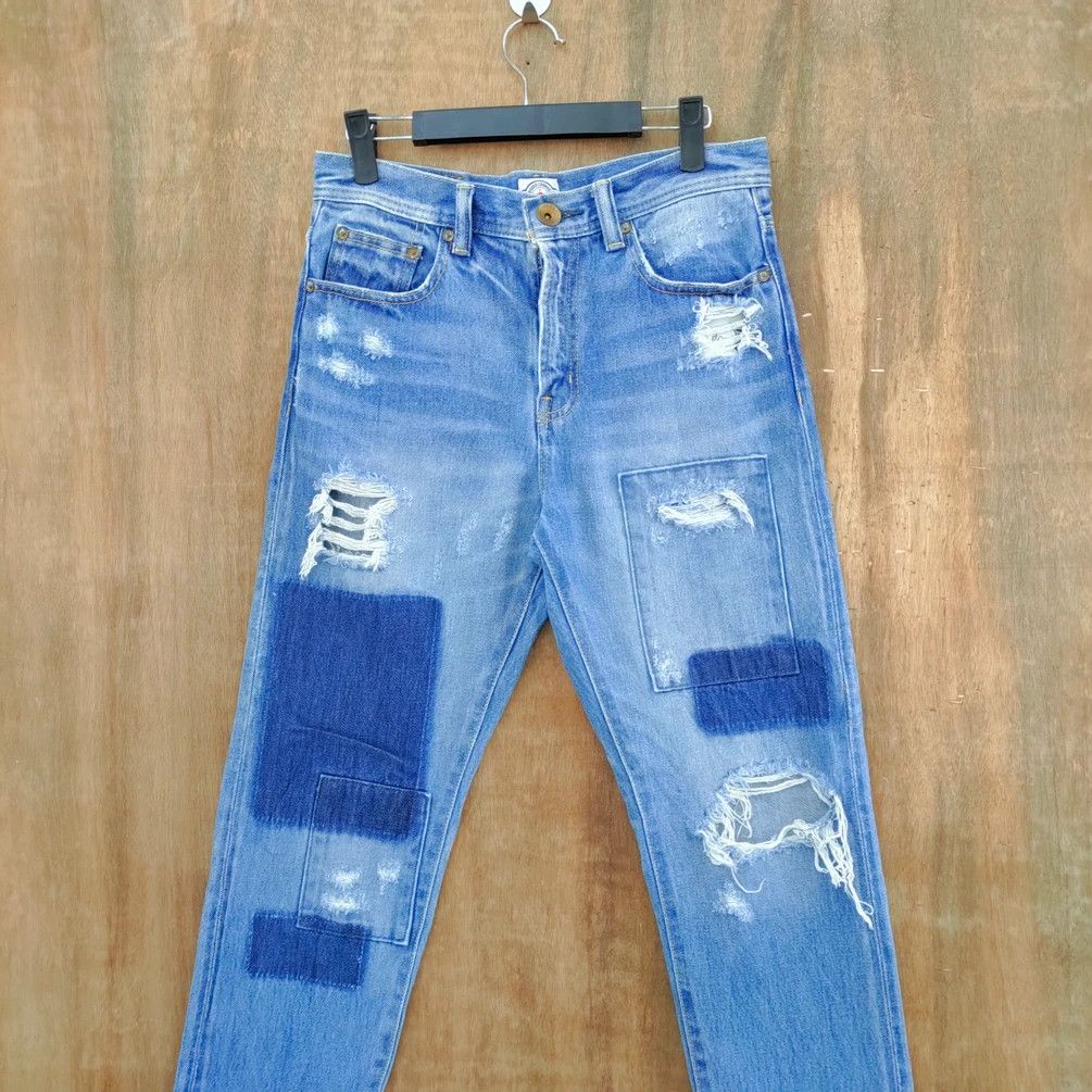 Japanese Brand VINTAGE RODEO DISTRESSED FADED DENIM JEANS SKINNY Size US 26 / EU 42 - 2 Thumbnail