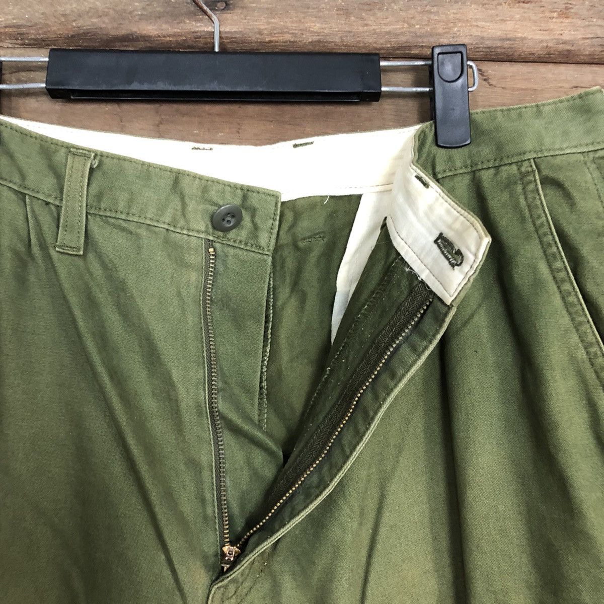 Japanese Brand VINTAGE GU JAPAN FADED GREEN BAGGY CARGO PANTS #0534 Size US 32 / EU 48 - 7 Thumbnail
