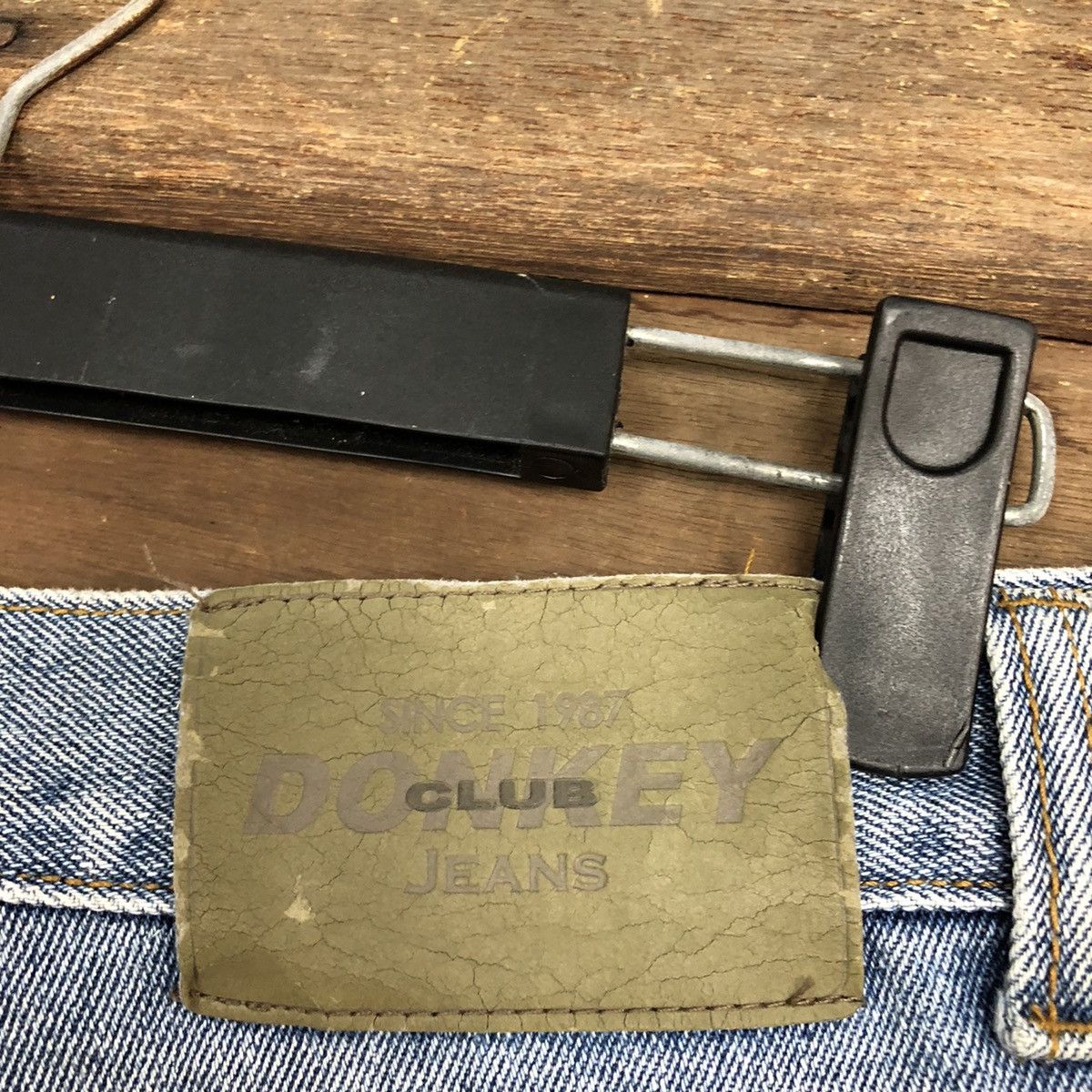 Japanese Brand Vtg Donkey Club Light Blue Denim Jeans Baggy Pants #0542 Size US 33 - 10 Thumbnail