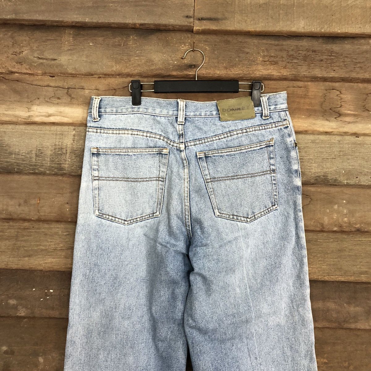 Japanese Brand Vtg Donkey Club Light Blue Denim Jeans Baggy Pants #0542 Size US 33 - 8 Thumbnail
