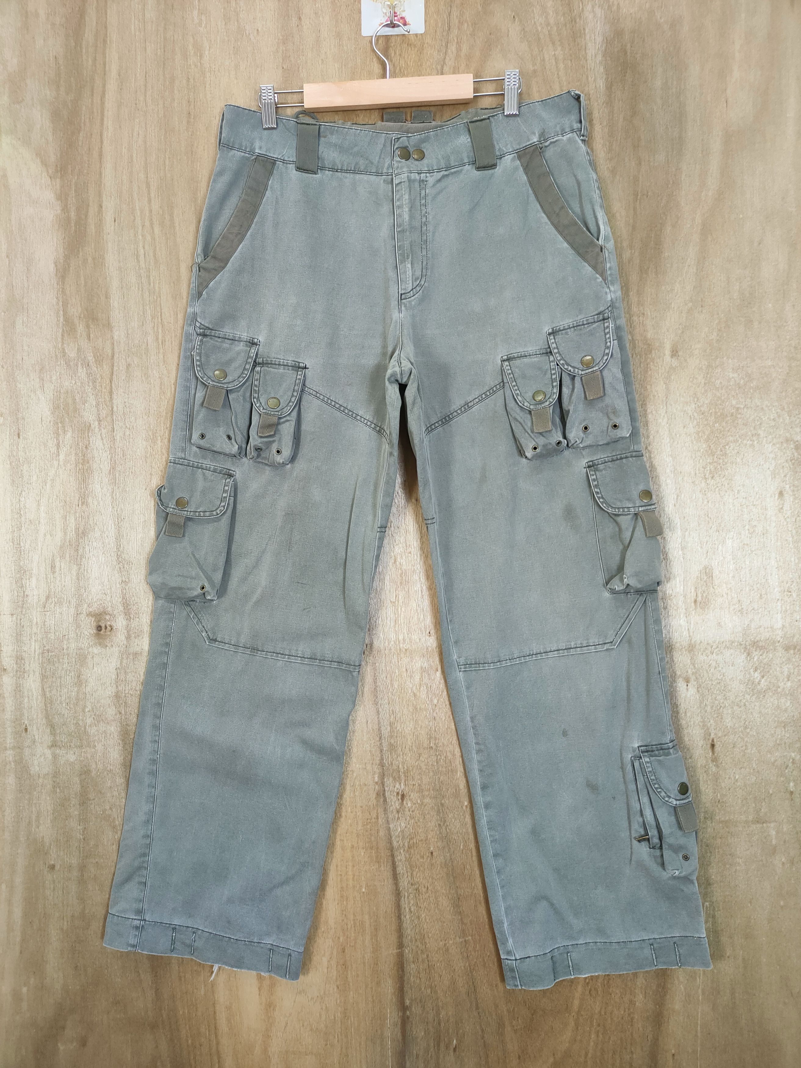 Vision Streetwear VINTAGE BONDAGE CARGO PANTS Size US 34 / EU 50 - 2 Thumbnail