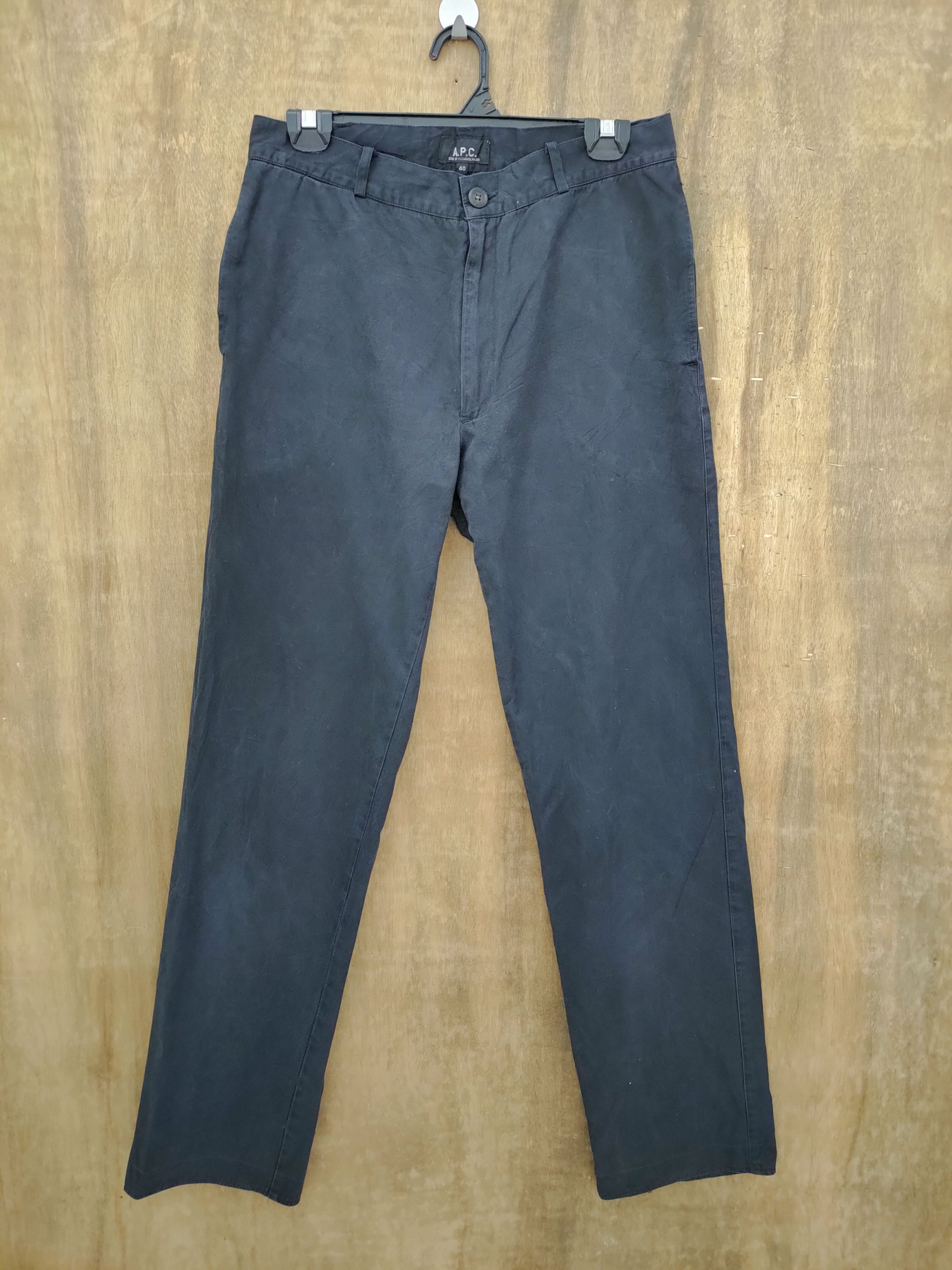 APC TROUSERS CHINO TROUSERS PANTS BLACK W30