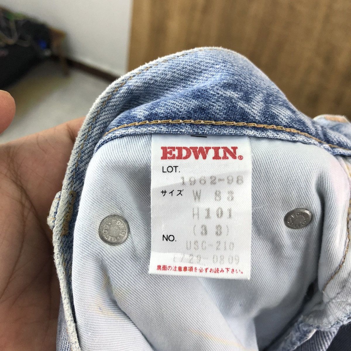 Edwin VINTAGE EDWIN USA CLASSIC FADED LIGHT BLUE JEANS PANTS # 009 Size US 30 / EU 46 - 14 Thumbnail