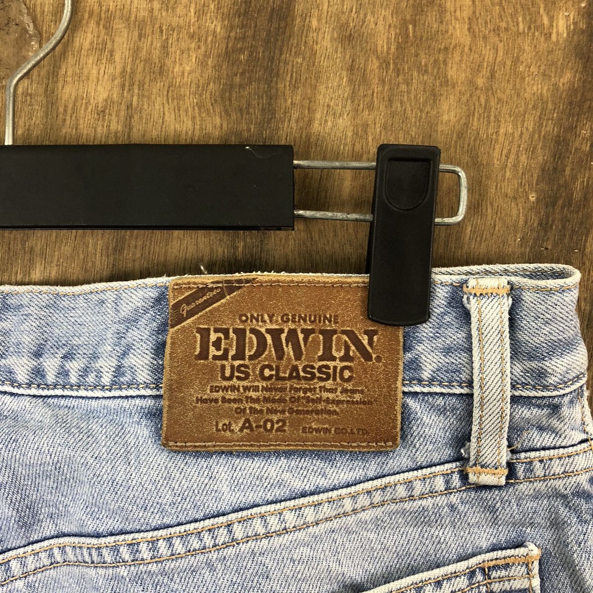 Edwin VINTAGE EDWIN USA CLASSIC FADED LIGHT BLUE JEANS PANTS # 009 Size US 30 / EU 46 - 11 Thumbnail