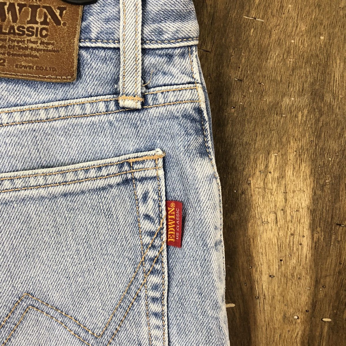 Edwin VINTAGE EDWIN USA CLASSIC FADED LIGHT BLUE JEANS PANTS # 009 Size US 30 / EU 46 - 12 Thumbnail