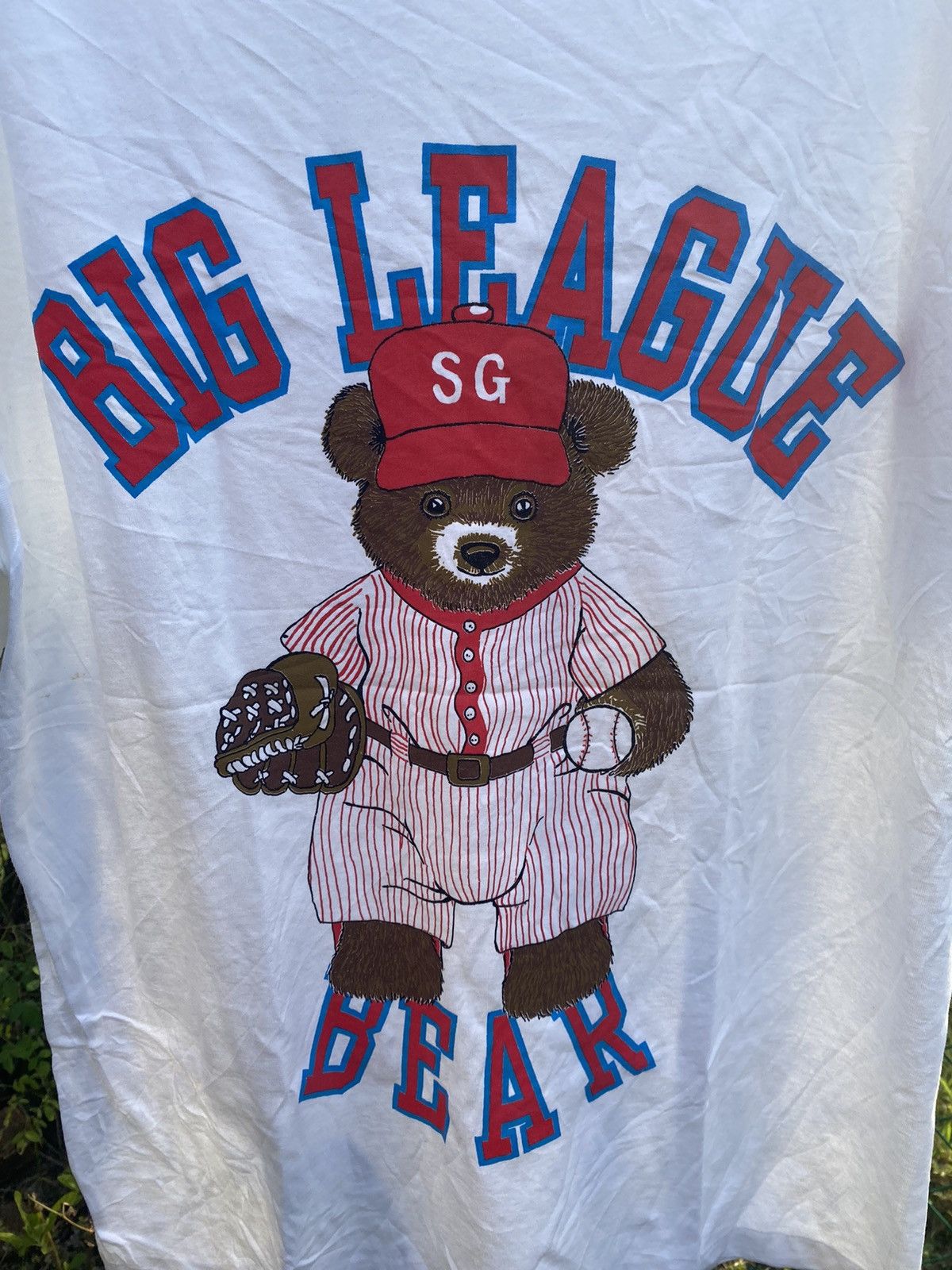 Vintage Vintage Big League Bear Sleepygirl Tshirt Size US XL / EU 56 / 4 - 3 Thumbnail