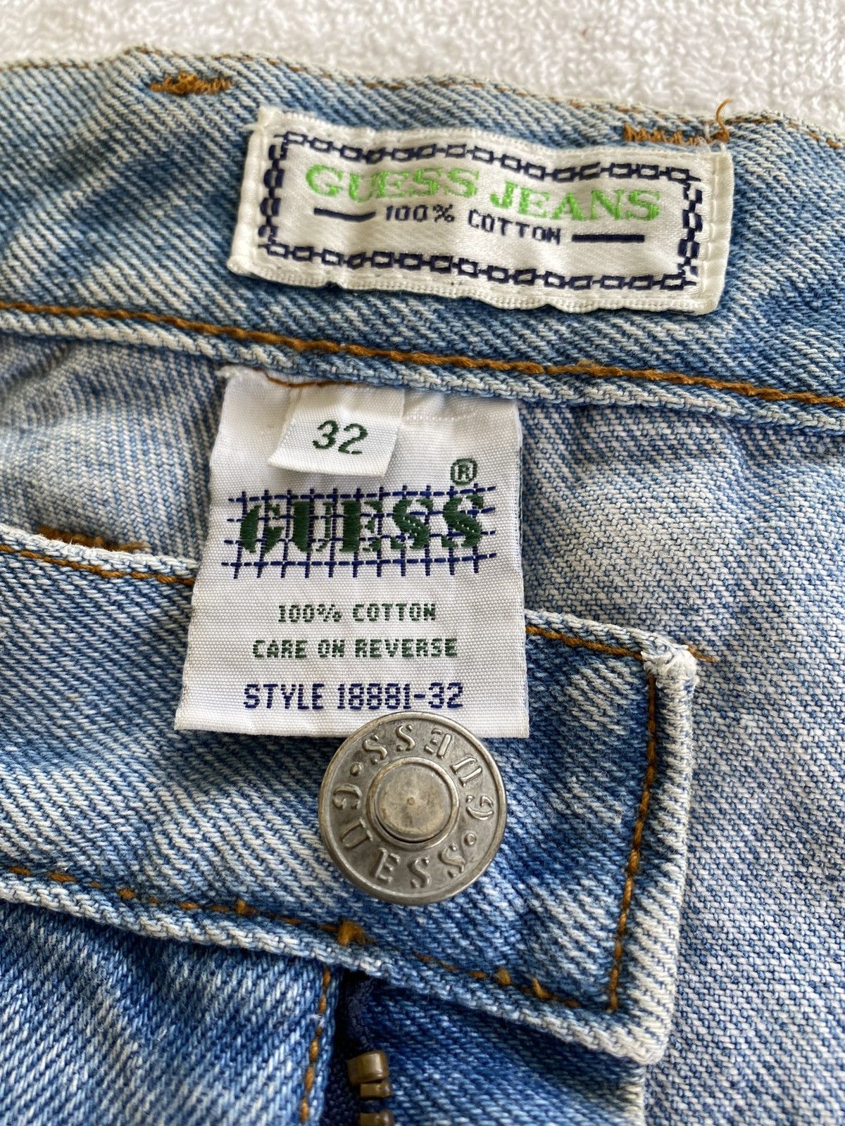 Georges Marciano × Guess Vintage Guess Georges Marciano Dirty Jeans Size US 31 - 12 Thumbnail