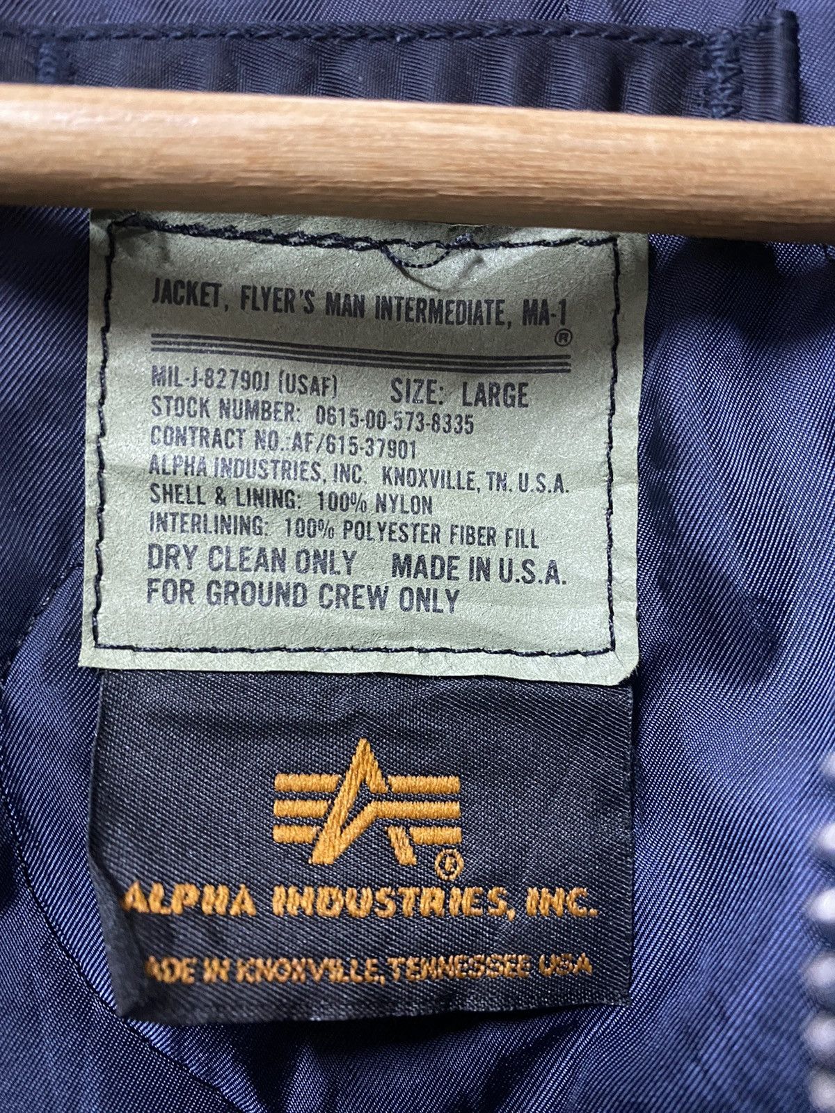Alpha Industries Vtg🔥Alpha Industries Ma-1 Flyers Bomber Jacket Size US L / EU 52-54 / 3 - 13 Thumbnail