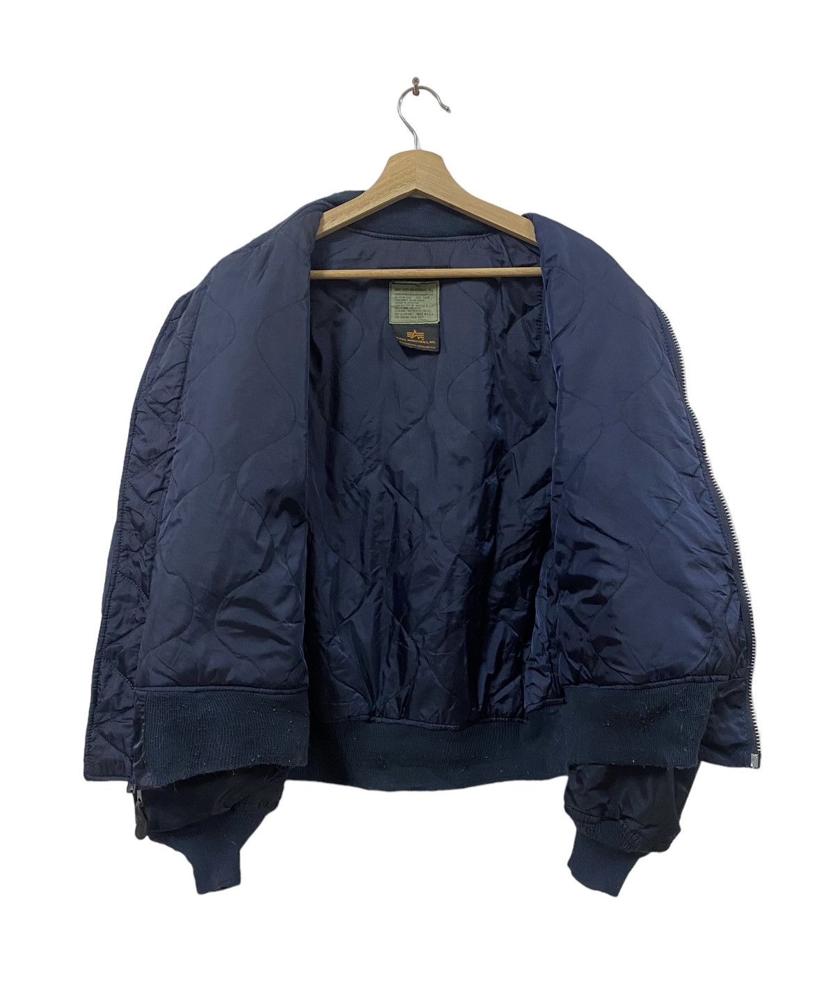 Alpha Industries Vtg🔥Alpha Industries Ma-1 Flyers Bomber Jacket Size US L / EU 52-54 / 3 - 3 Thumbnail