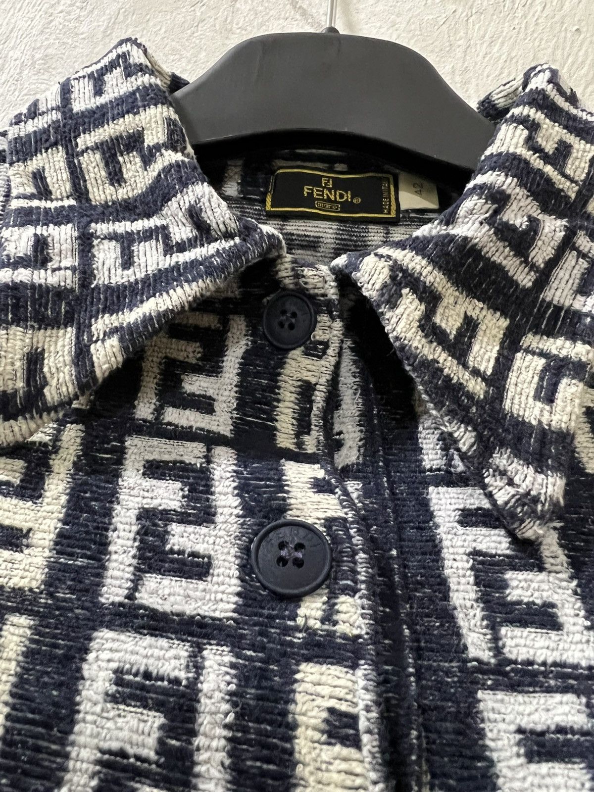 Fendi × Vintage Rare Vintage 90's Fendi Mare Full Monogram Logo Size US XS / EU 42 / 0 - 3 Thumbnail